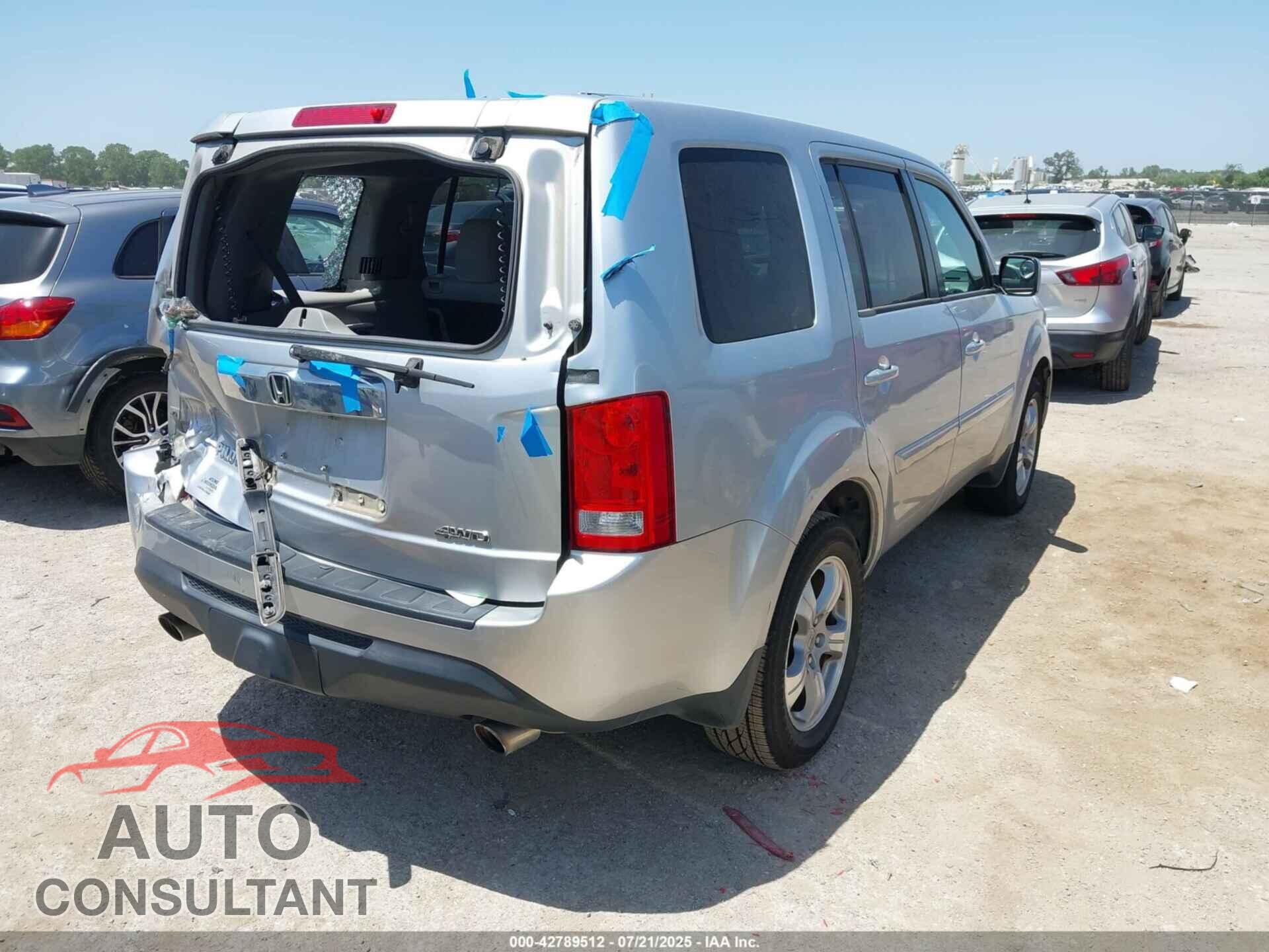 HONDA PILOT 2012 - 5FNYF4H49CB030703
