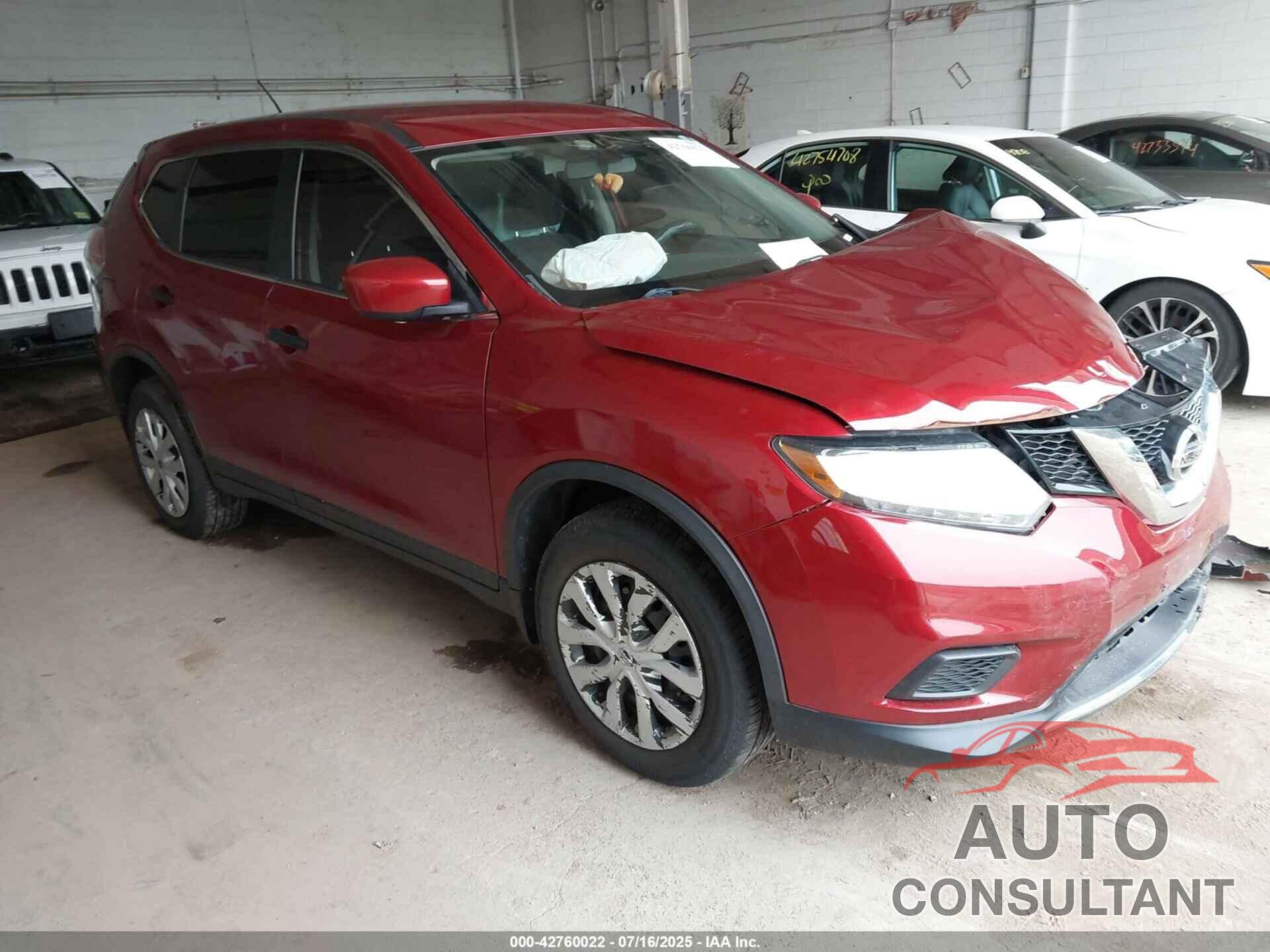 NISSAN ROGUE 2016 - KNMAT2MV5GP606814