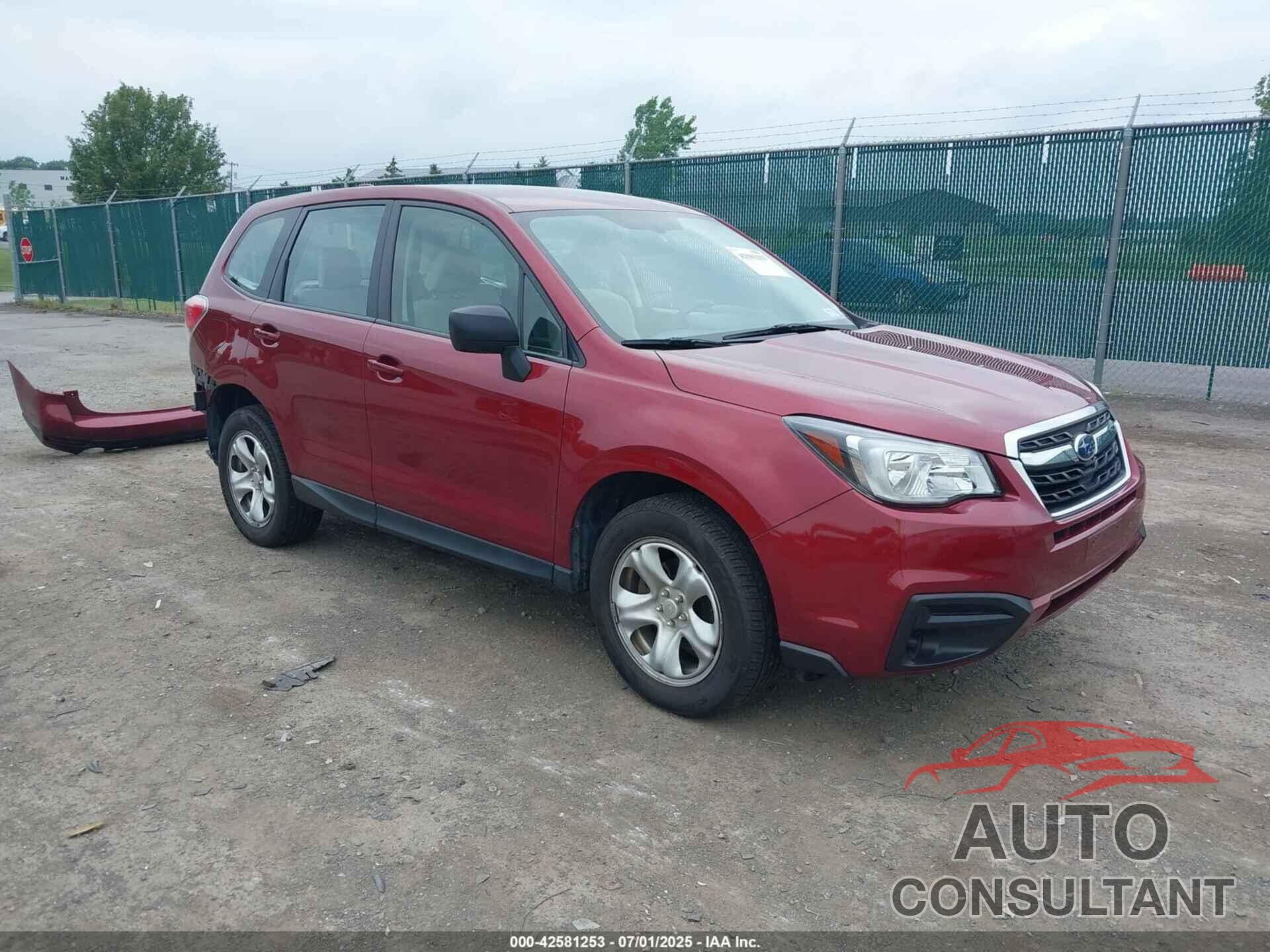 SUBARU FORESTER 2018 - JF2SJAAC8JH486761