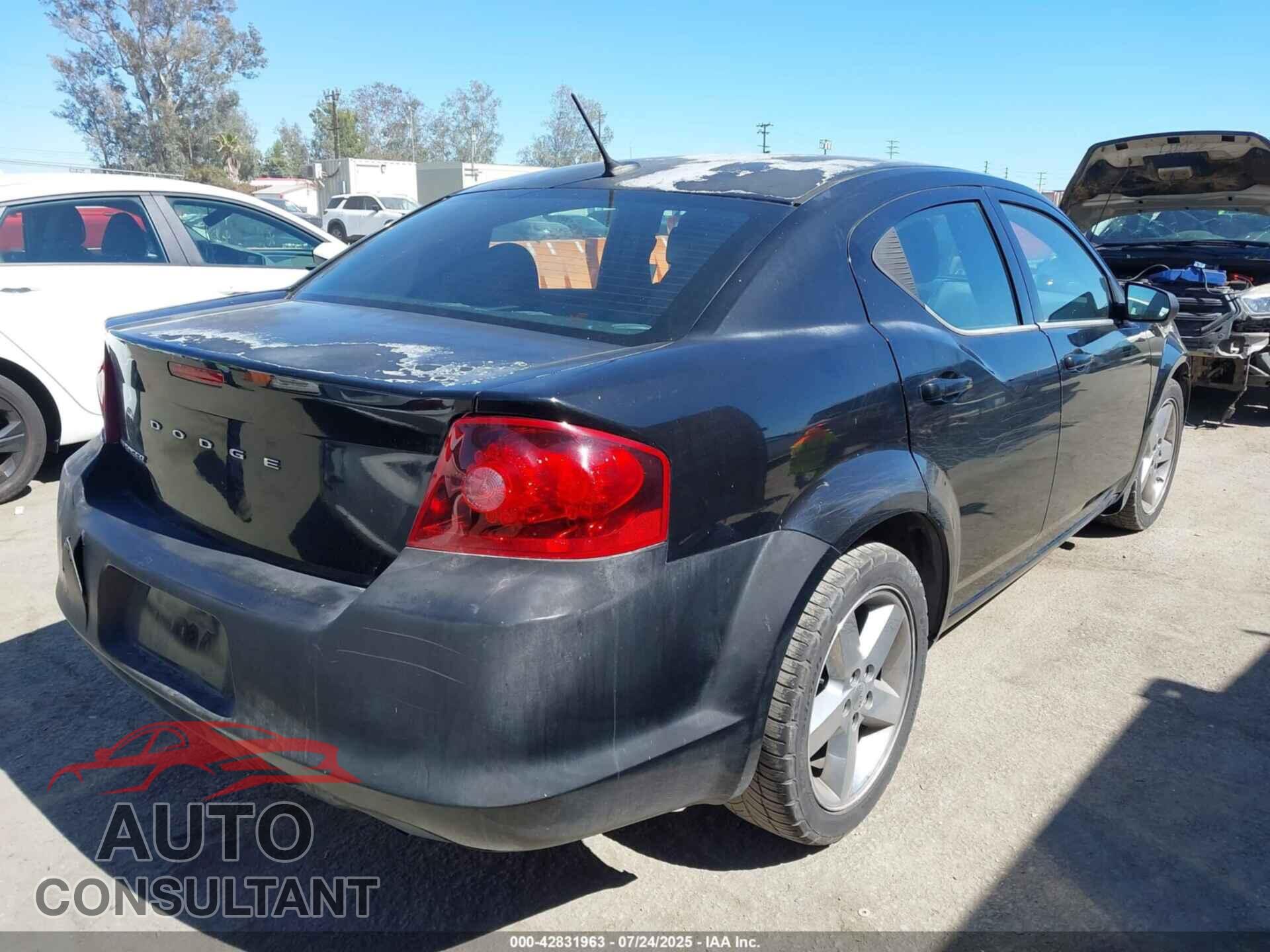 DODGE AVENGER 2013 - 1C3CDZAB1DN710964