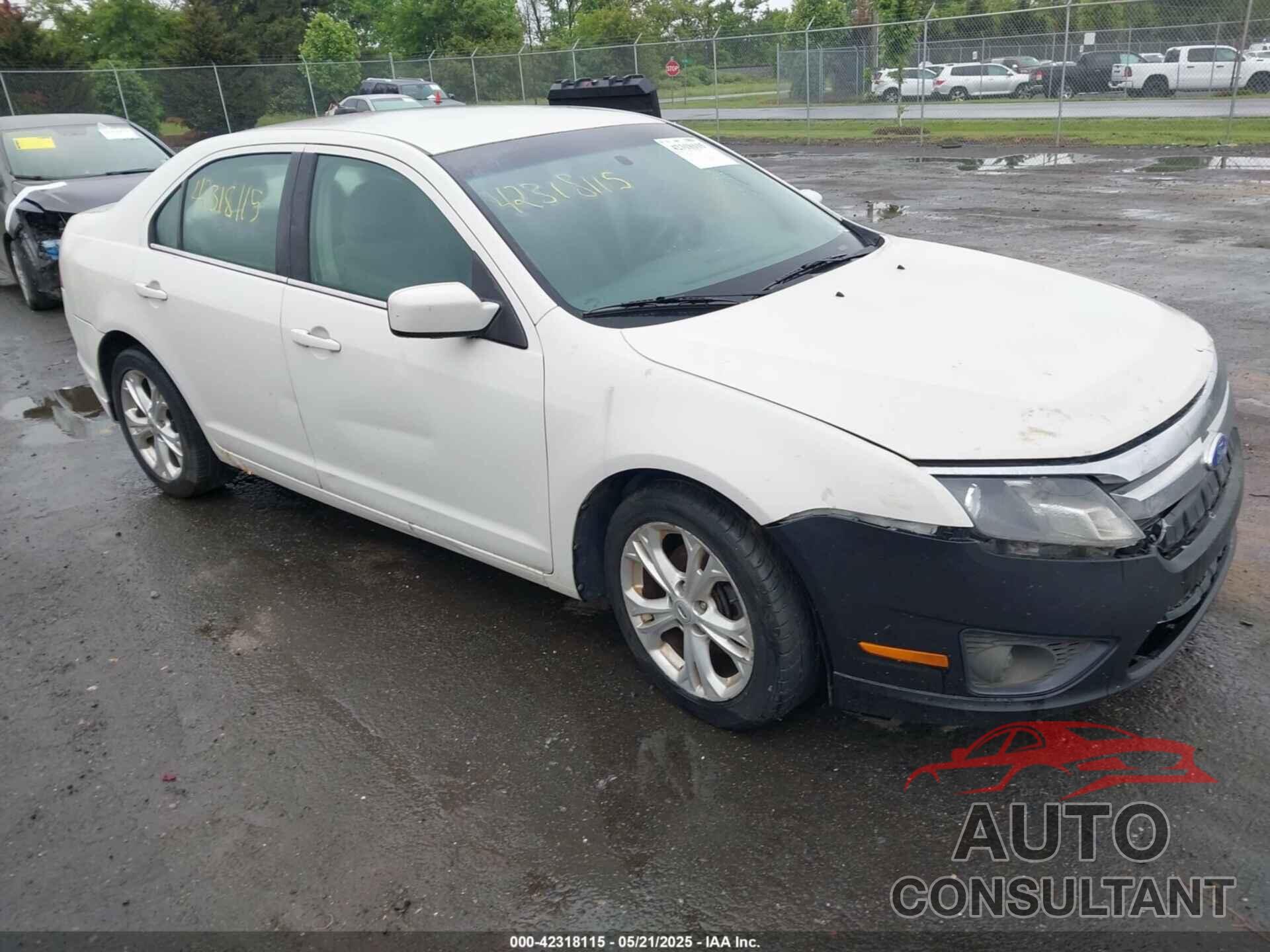 FORD FUSION 2012 - 3FAHP0HA4CR261668