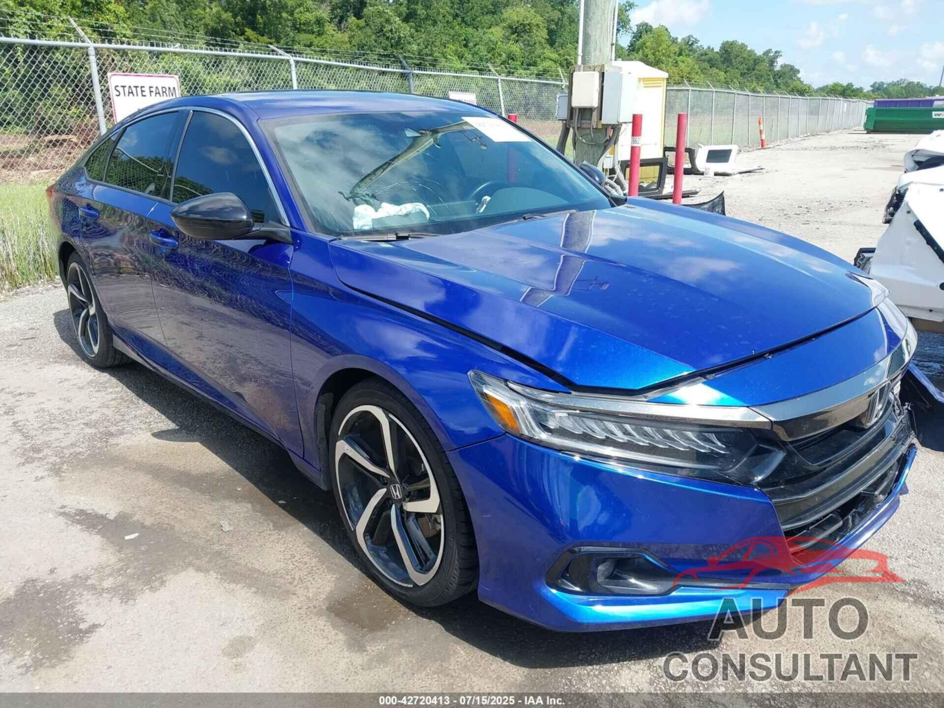 HONDA ACCORD 2021 - 1HGCV1F38MA046909