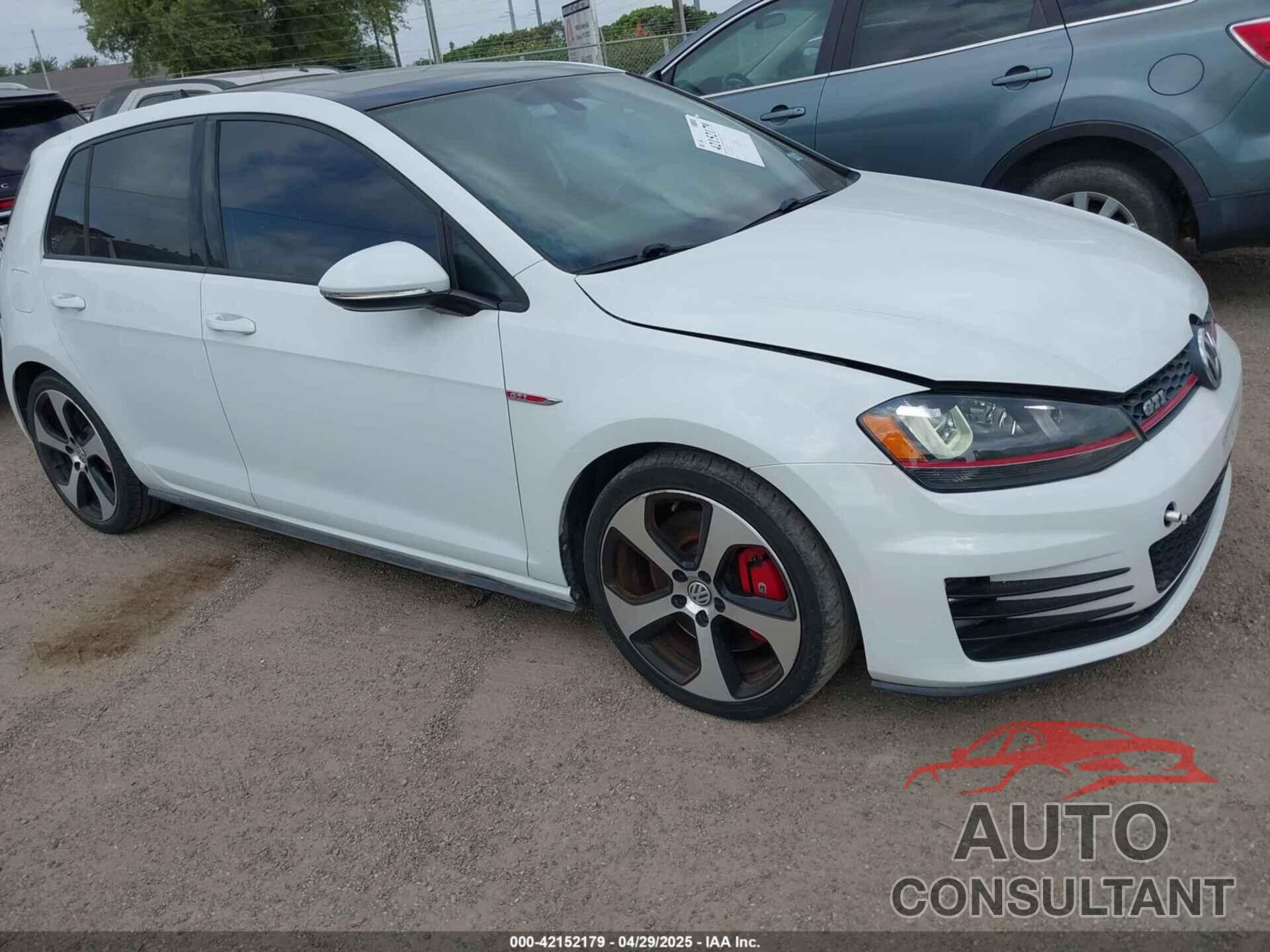VOLKSWAGEN GOLF GTI 2017 - 3VW547AU1HM076417