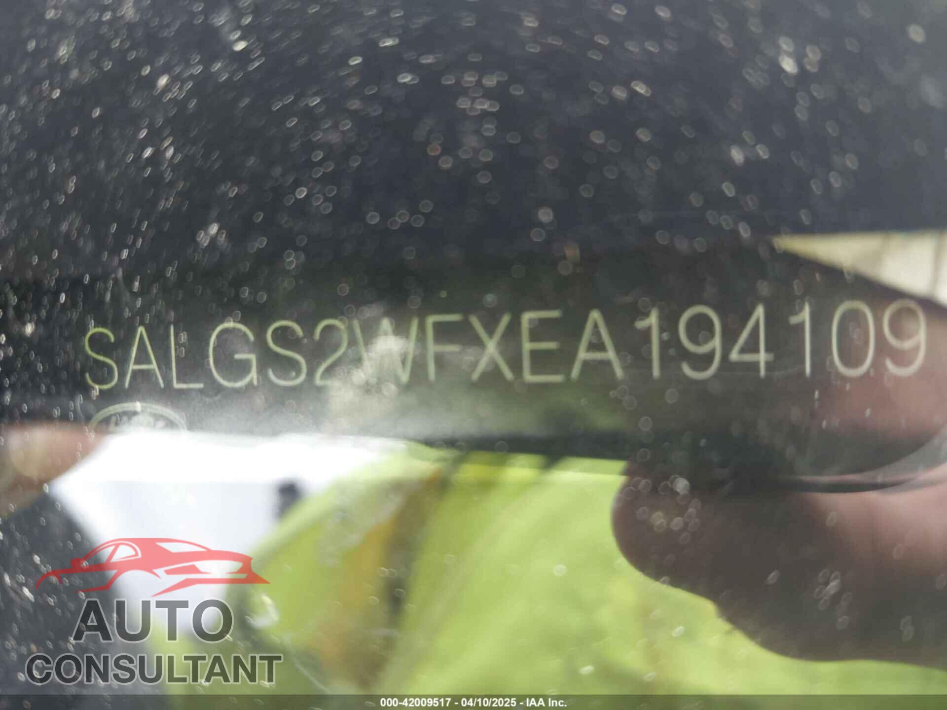 LAND ROVER RANGE ROVER 2014 - SALGS2WFXEA194109