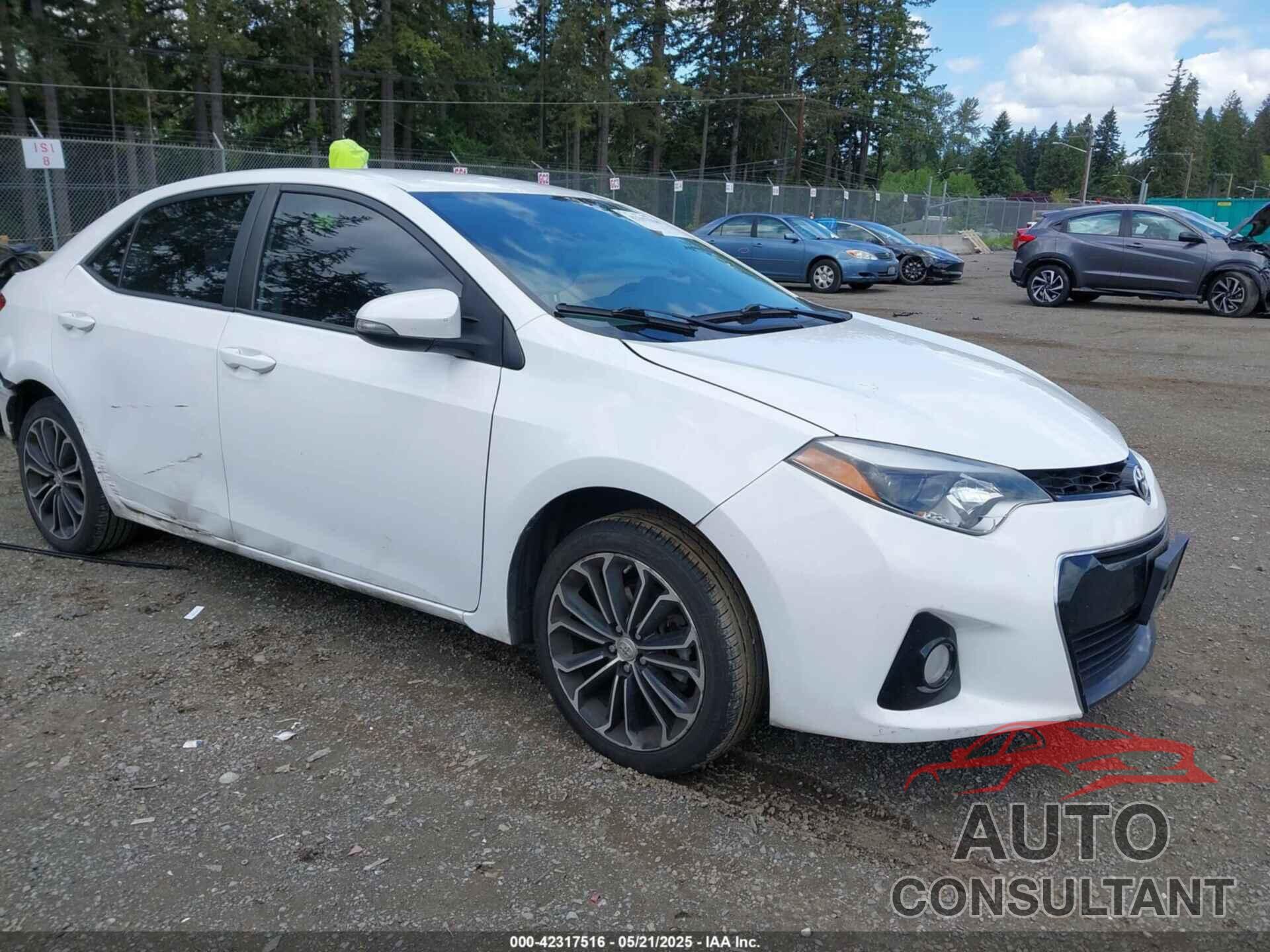 TOYOTA COROLLA 2016 - 2T1BURHE7GC591526