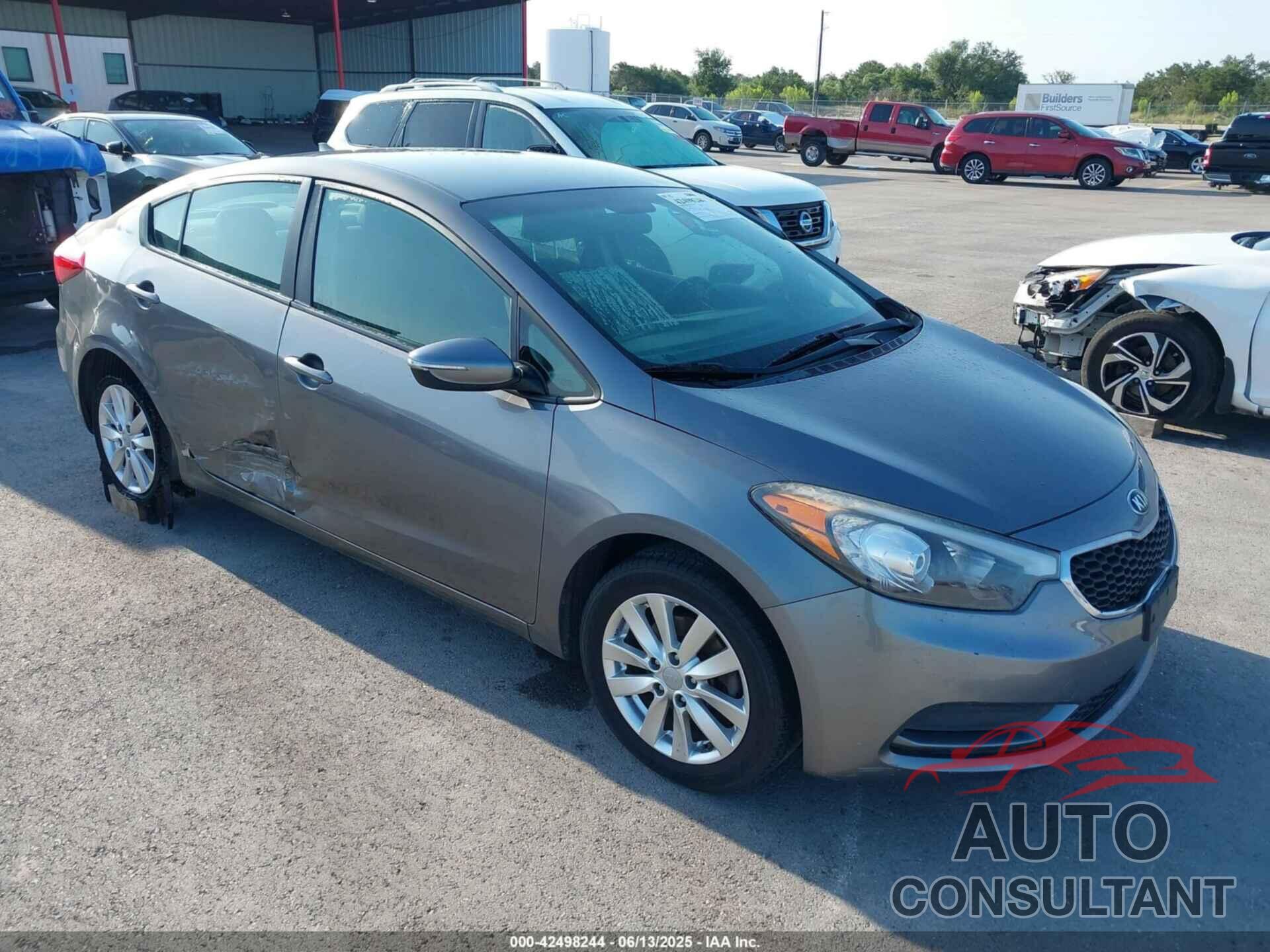 KIA FORTE 2016 - KNAFX4A69G5602339