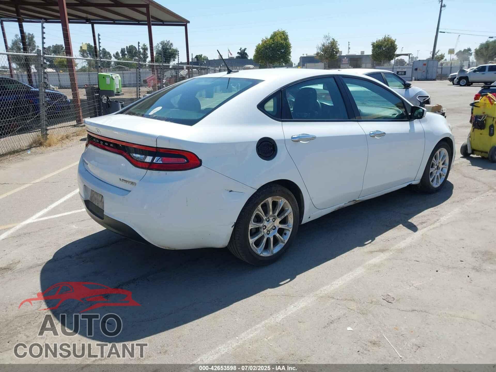 DODGE DART 2013 - 1C3CDFCA4DD147580