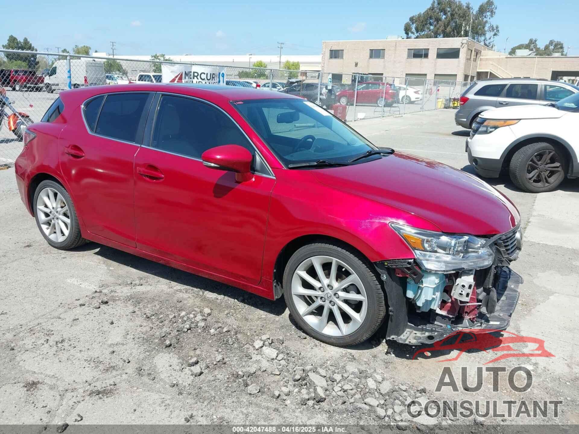 LEXUS CT 200H 2011 - JTHKD5BH6B2021857