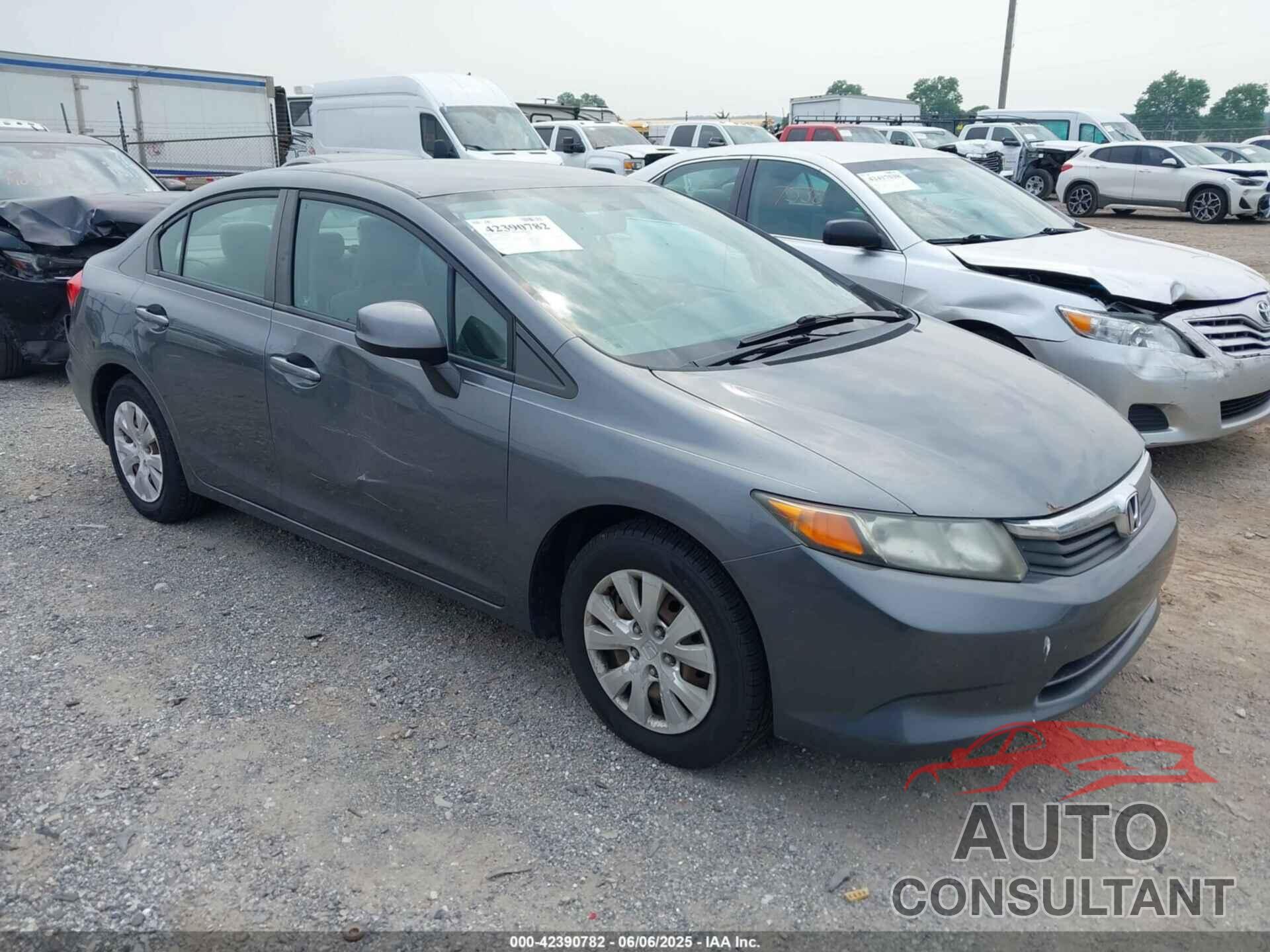 HONDA CIVIC 2012 - 19XFB2F52CE310892