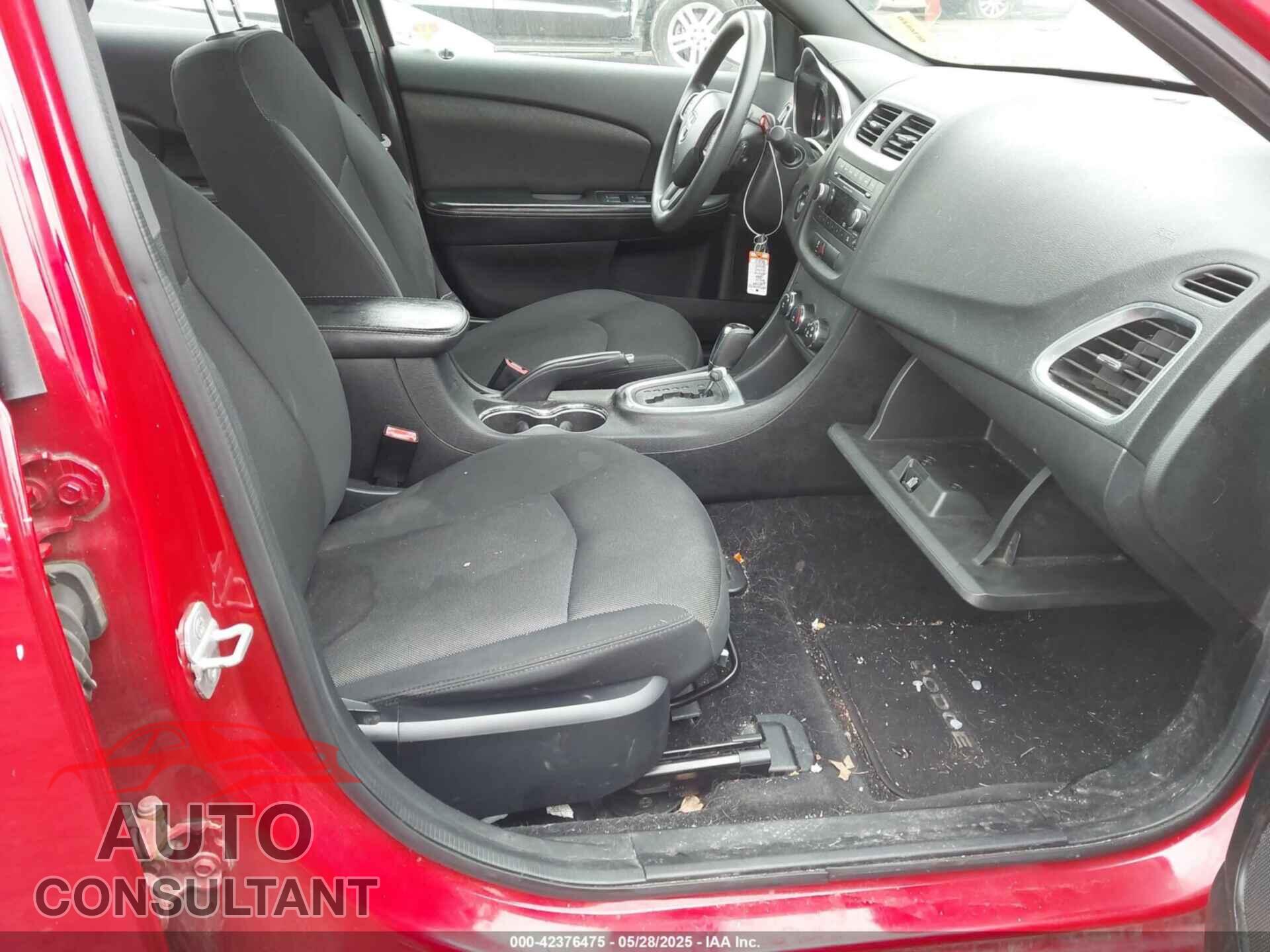 DODGE AVENGER 2013 - 1C3CDZAB5DN618014