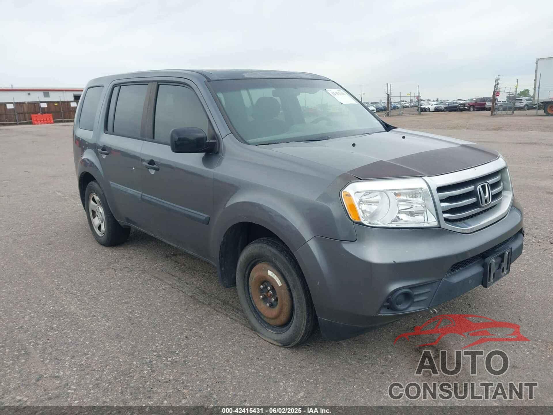 HONDA PILOT 2013 - 5FNYF4H21DB028458