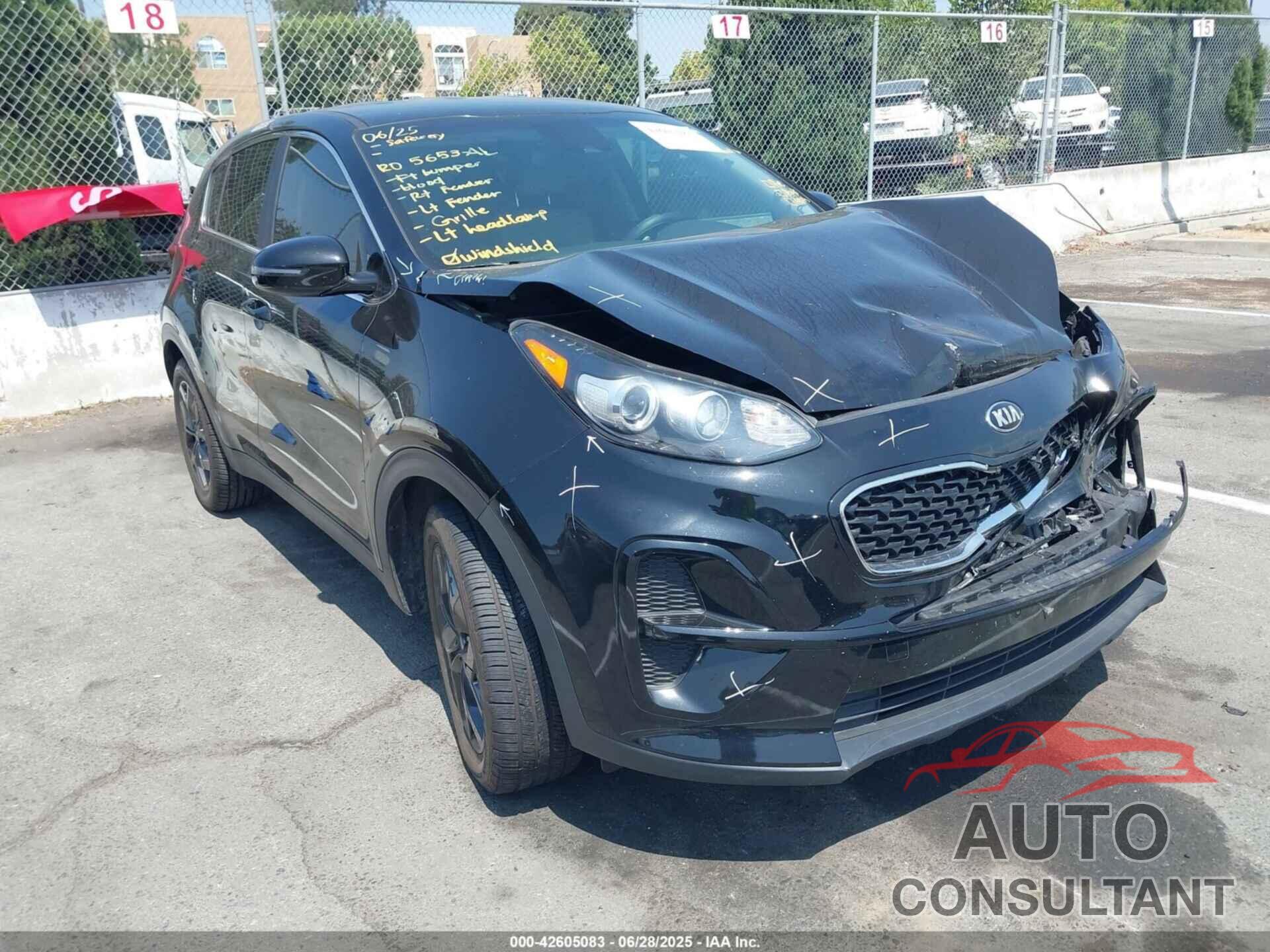 KIA SPORTAGE 2022 - KNDPM3AC3N7009321