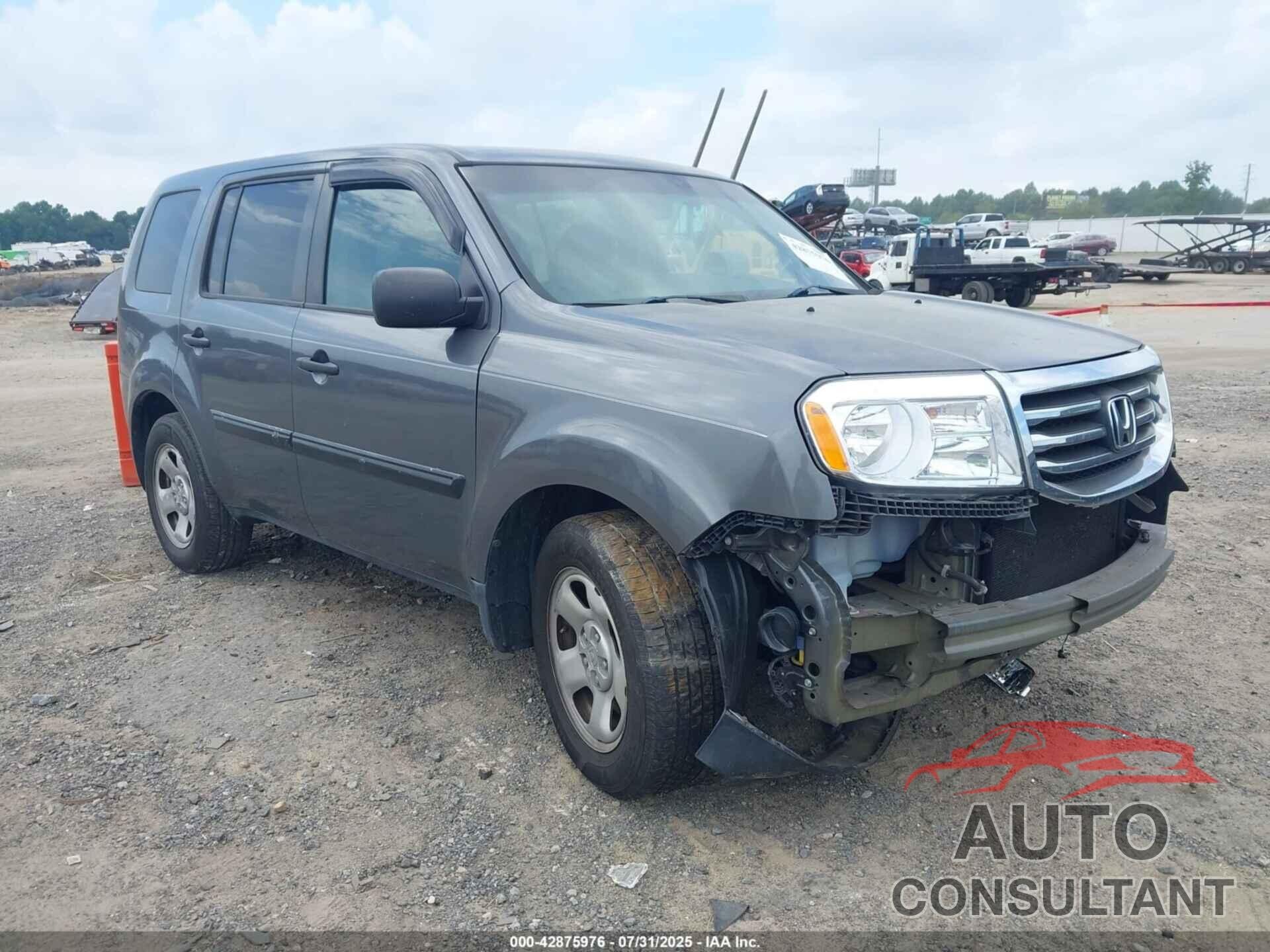 HONDA PILOT 2013 - 5FNYF3H20DB007465
