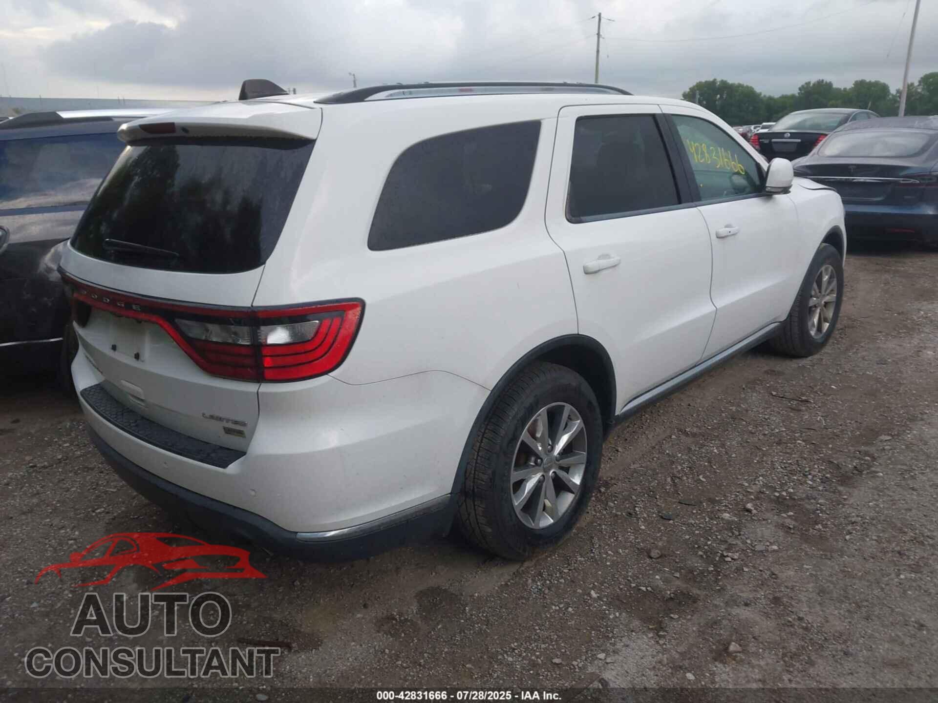 DODGE DURANGO 2015 - 1C4RDHDG9FC896520
