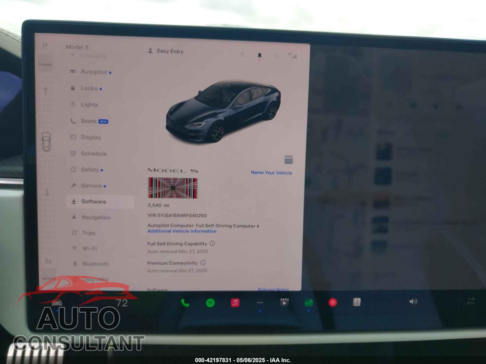 TESLA MODEL S 2024 - 5YJSA1E64RF540250