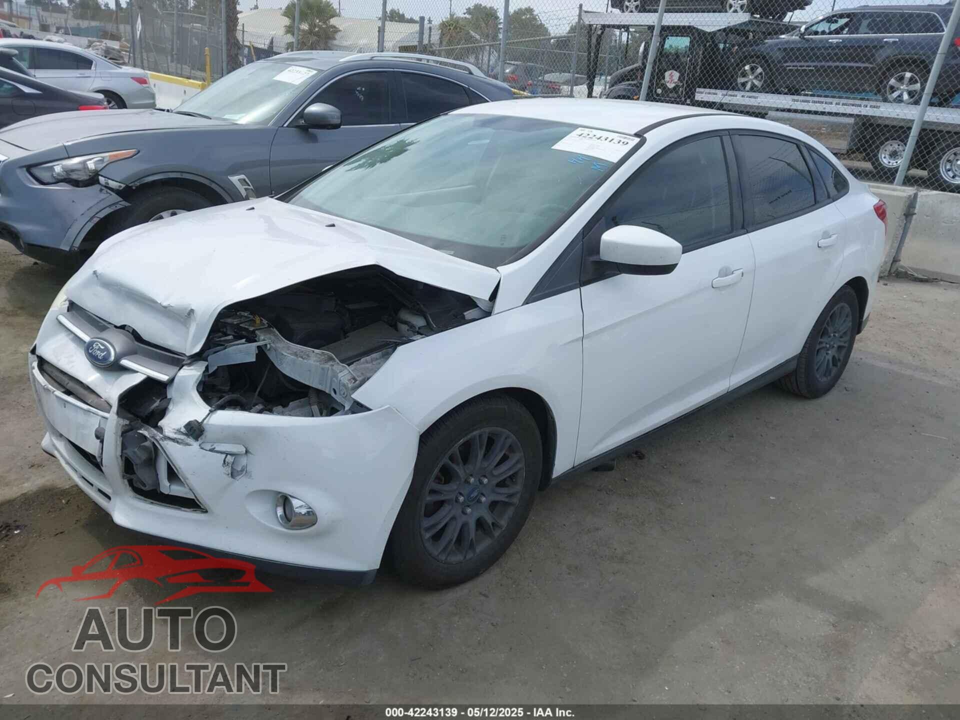 FORD FOCUS 2012 - 1FAHP3F2XCL121264