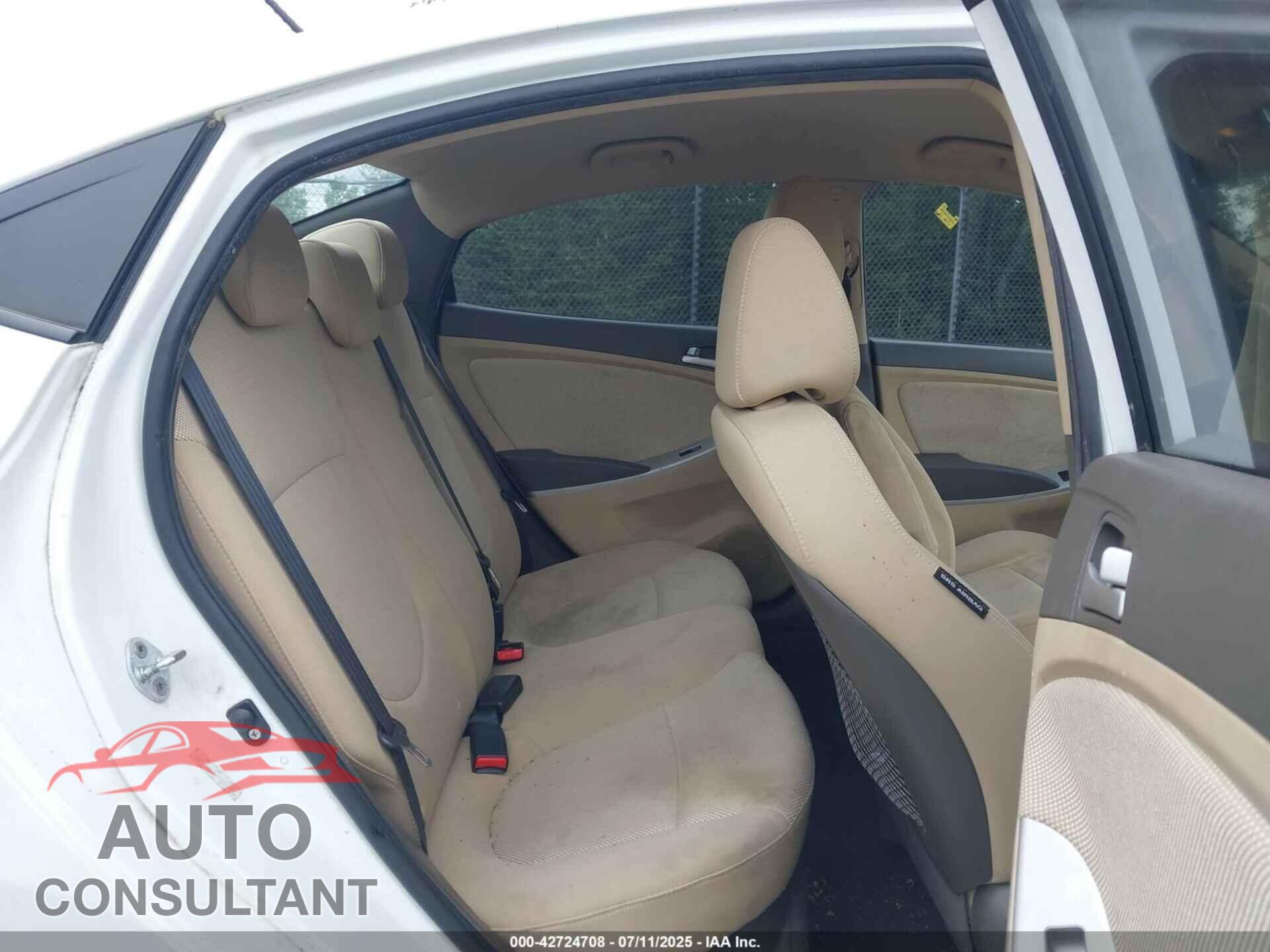 HYUNDAI ACCENT 2012 - KMHCT4AEXCU183437