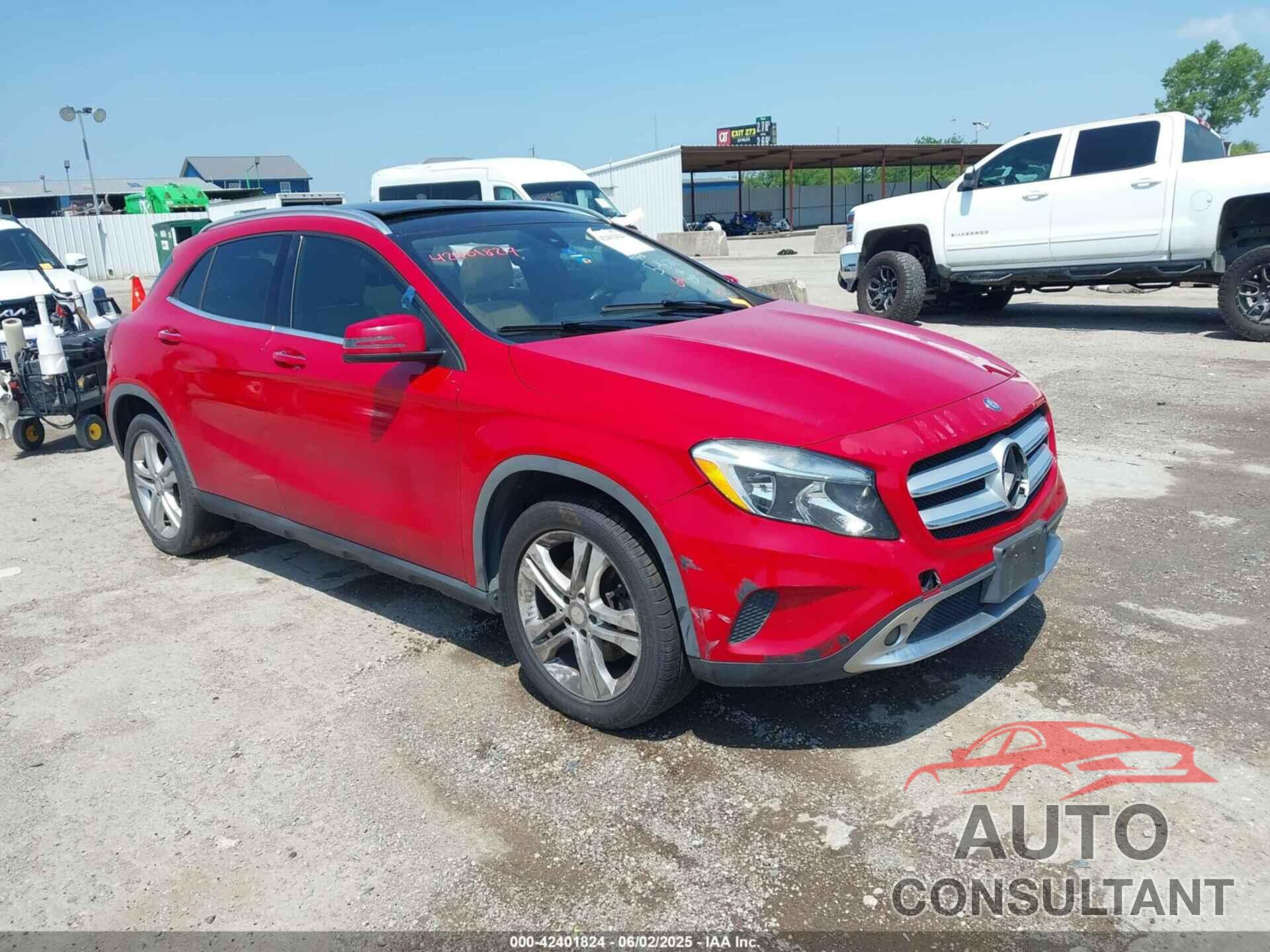 MERCEDES-BENZ GLA 250 2016 - WDCTG4GB5GJ229165