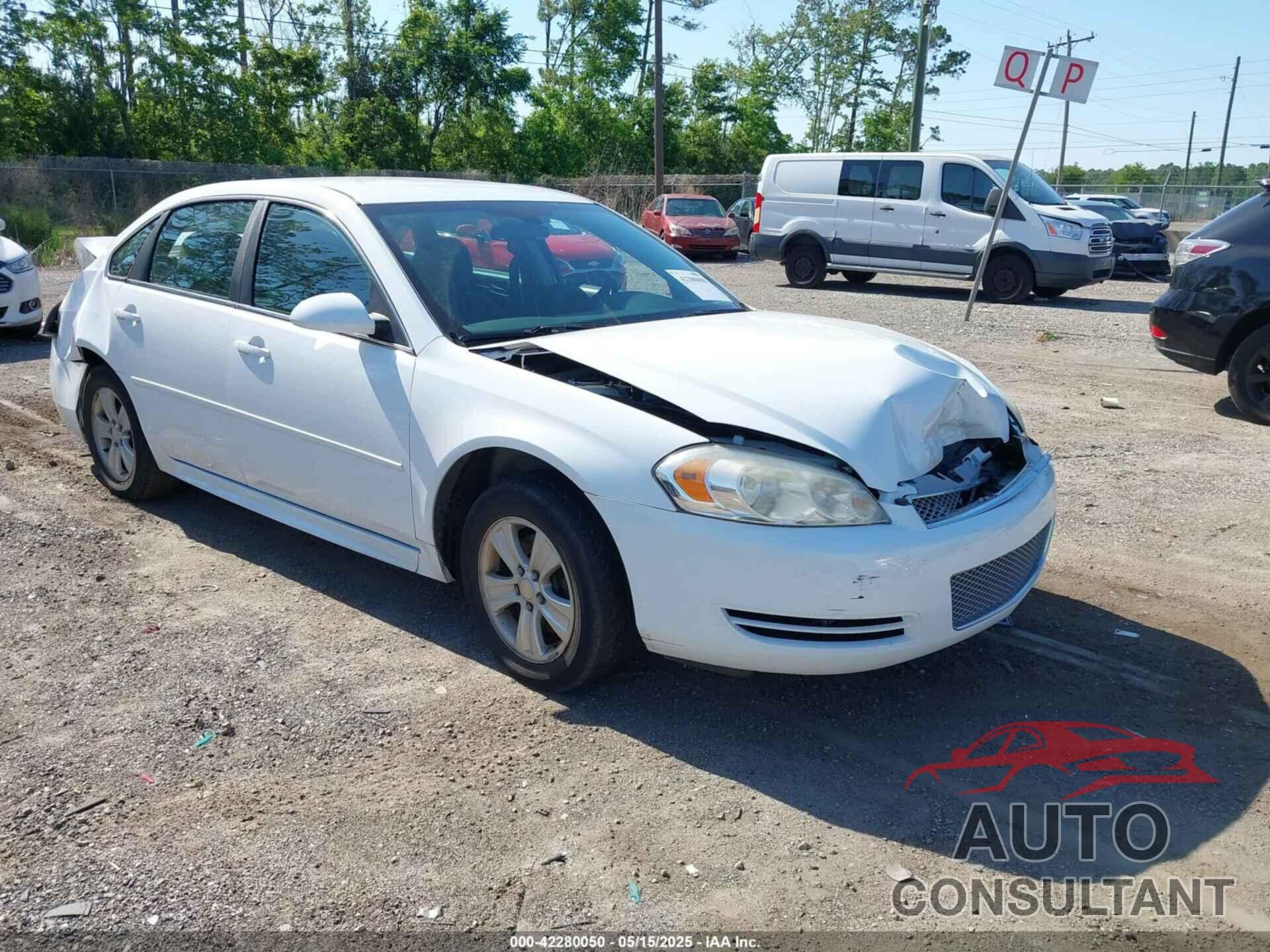 CHEVROLET IMPALA 2012 - 2G1WF5E37C1159284