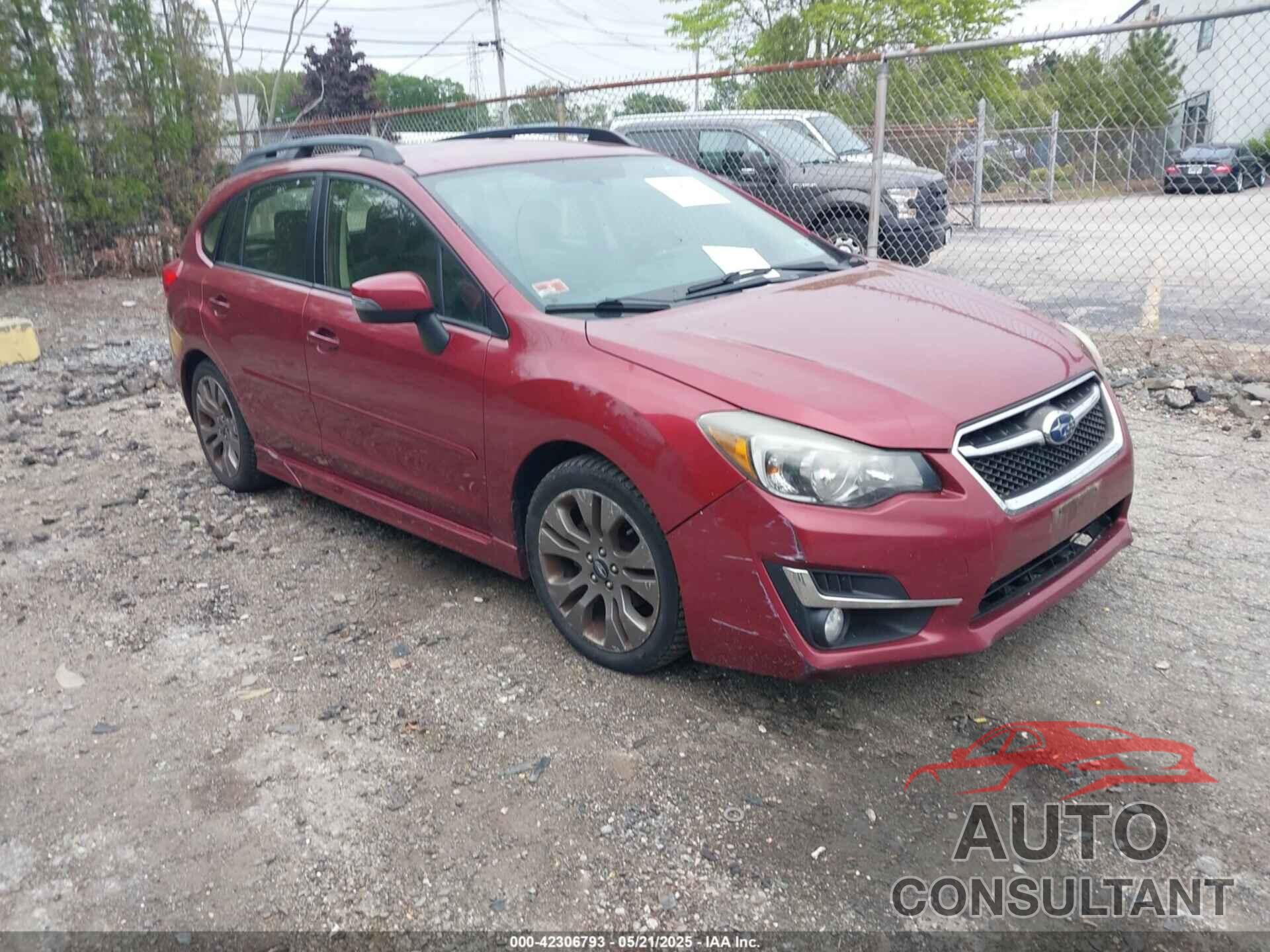 SUBARU IMPREZA 2015 - JF1GPAV60FH234541