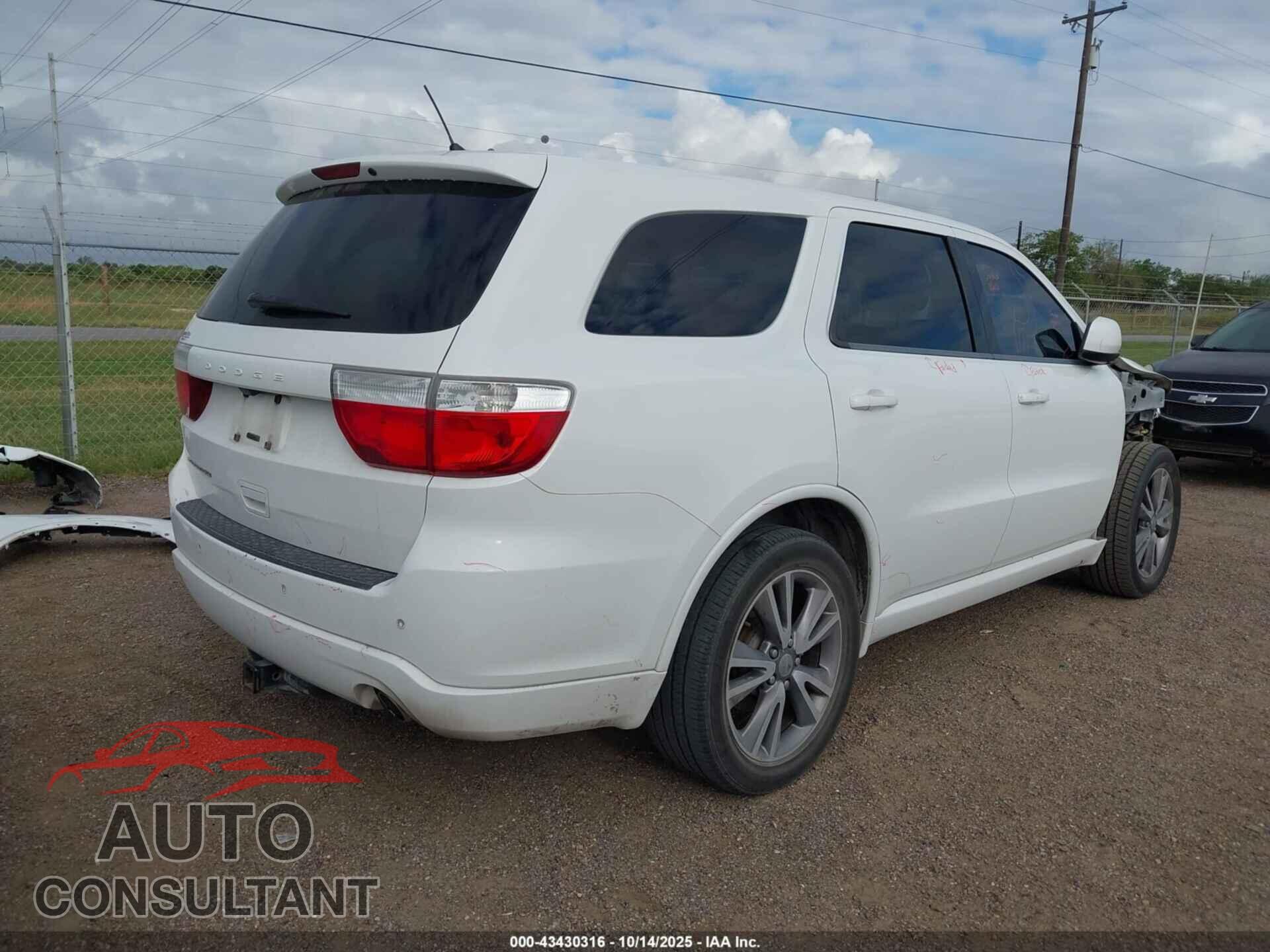 DODGE DURANGO 2013 - 1C4RDHAGXDC689572
