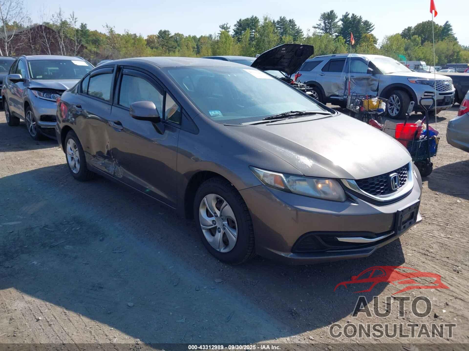 HONDA CIVIC 2013 - 2HGFB2F5XDH543040