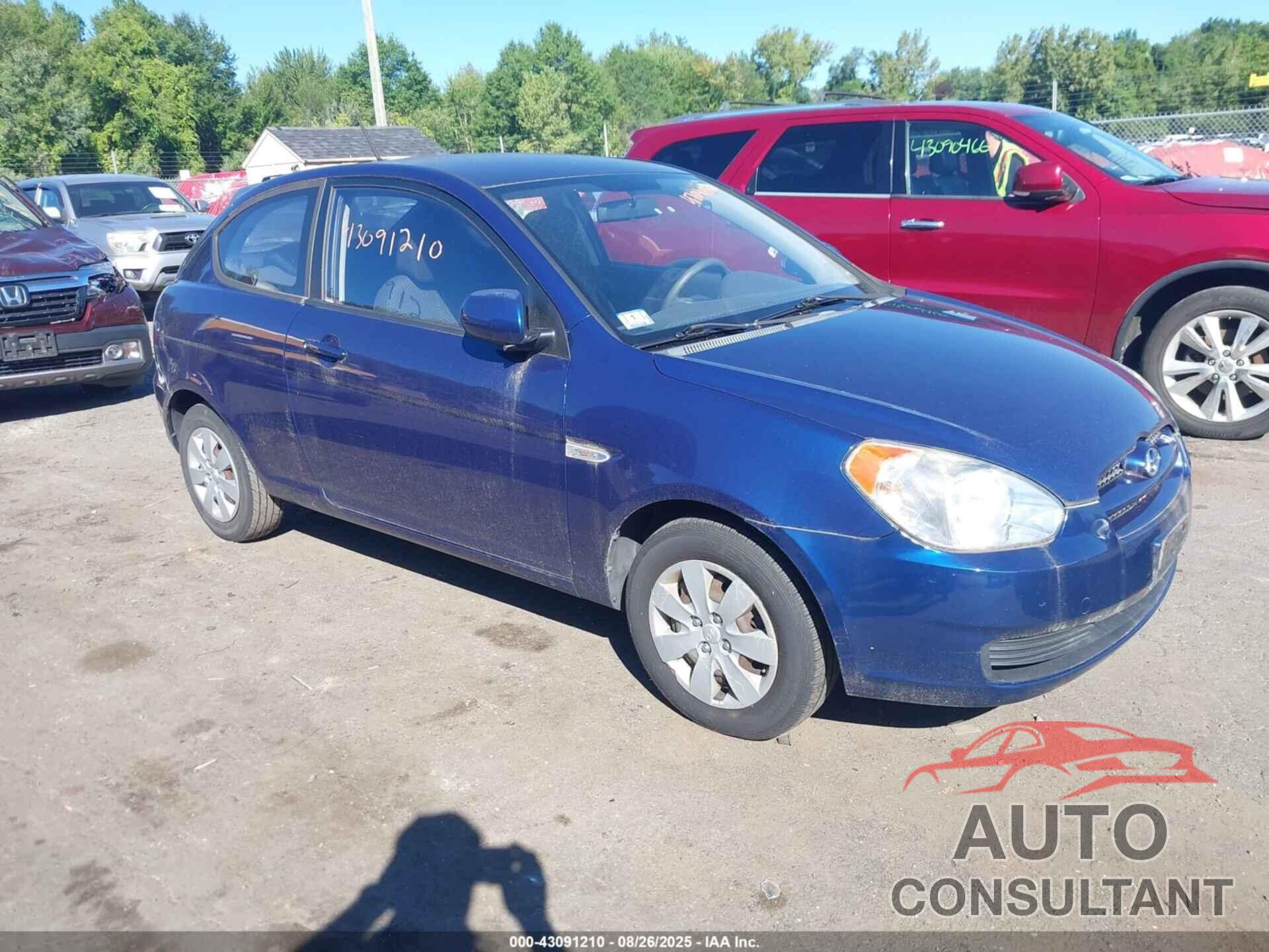 HYUNDAI ACCENT 2011 - KMHCM3AC7BU187336