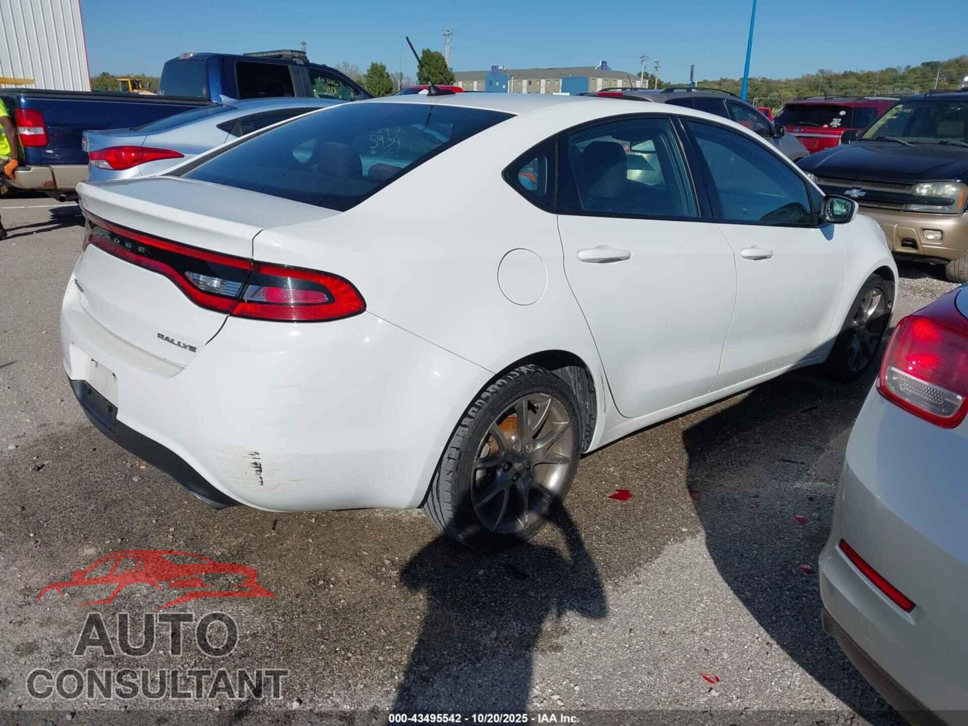 DODGE DART 2015 - 1C3CDFBB7FD268360