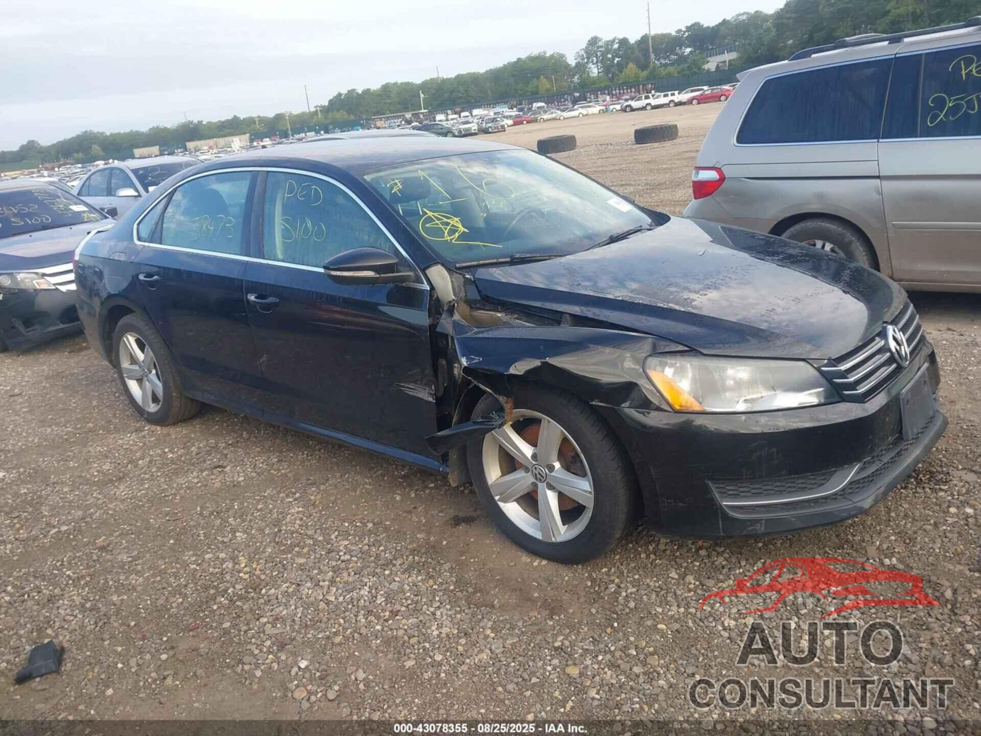 VOLKSWAGEN PASSAT 2012 - 1VWBP7A32CC070203
