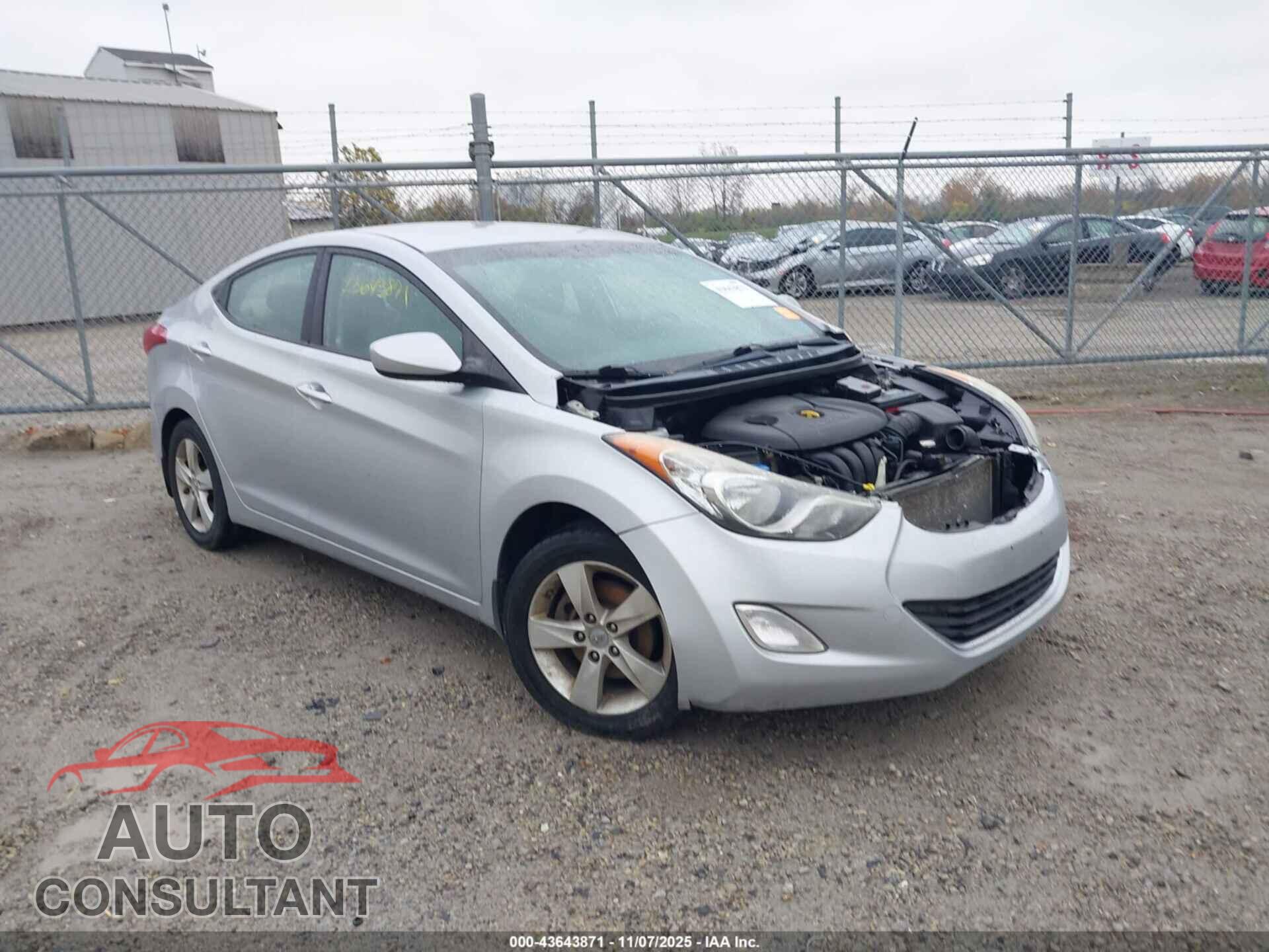 HYUNDAI ELANTRA 2012 - 5NPDH4AE8CH112158