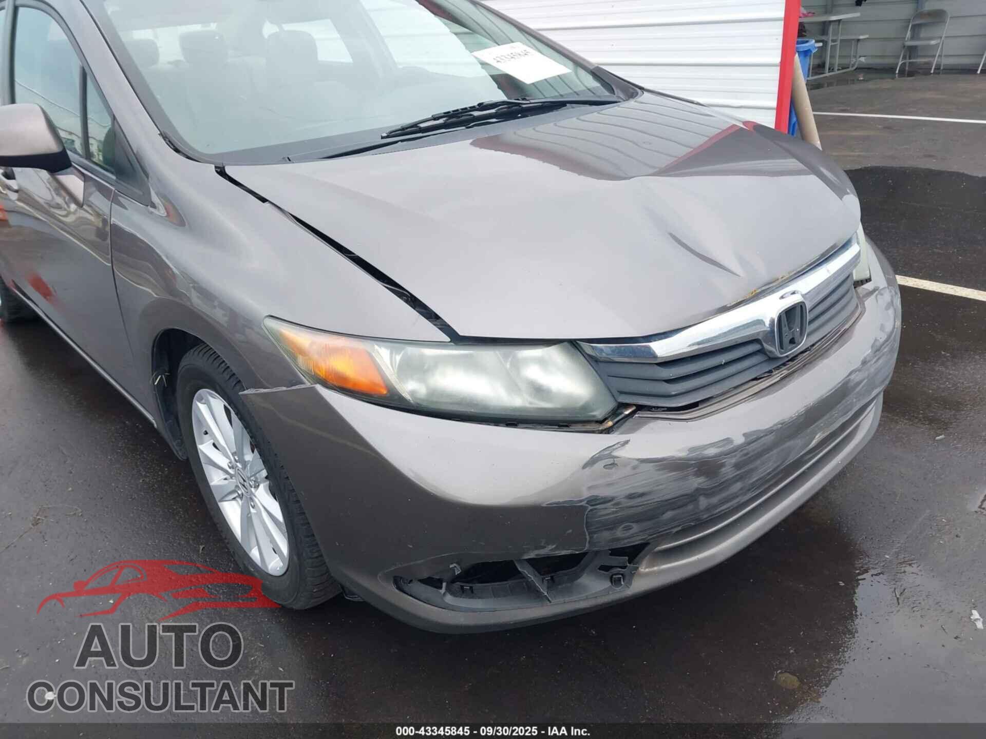 HONDA CIVIC 2012 - 19XFB2F88CE352171