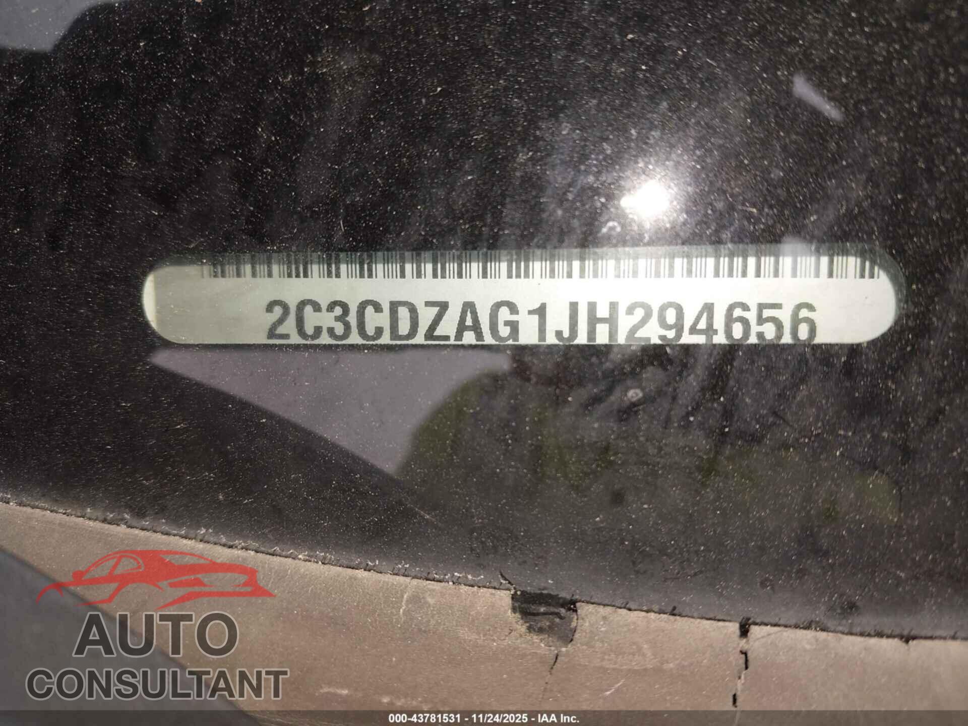 DODGE CHALLENGER 2018 - 2C3CDZAG1JH294656