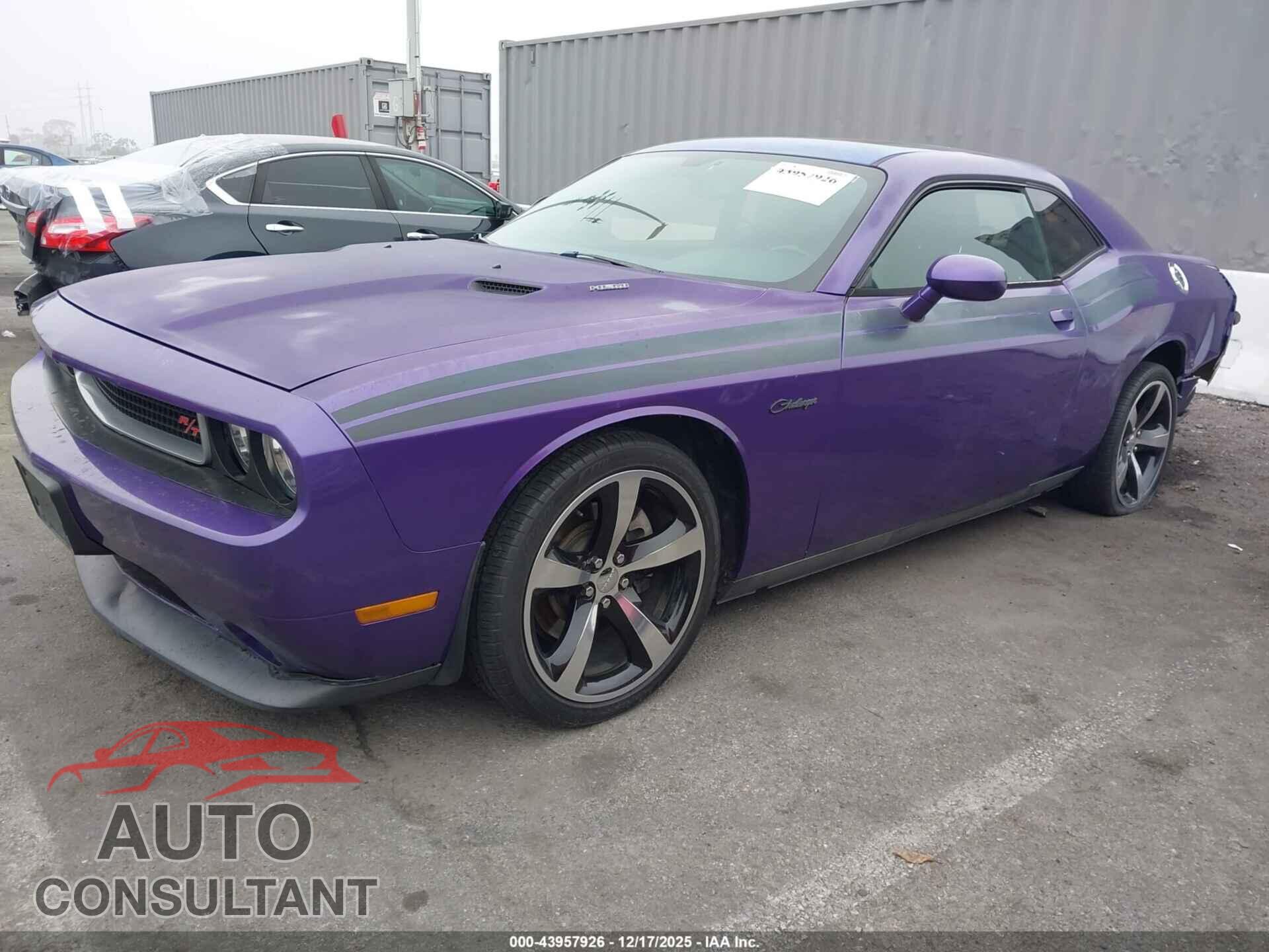 DODGE CHALLENGER 2014 - 2C3CDYBT0EH216834