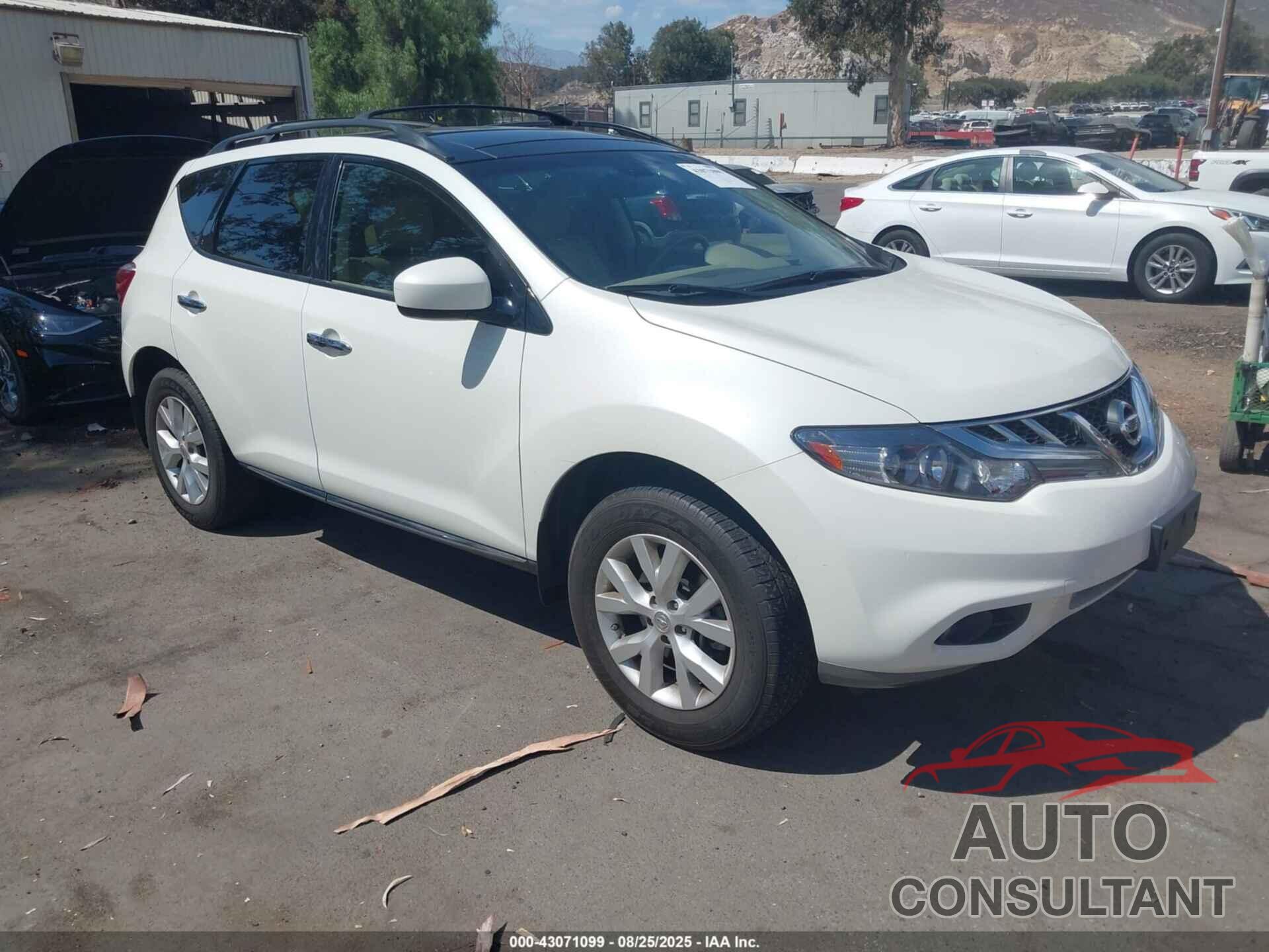NISSAN MURANO 2012 - JN8AZ1MU5CW121433