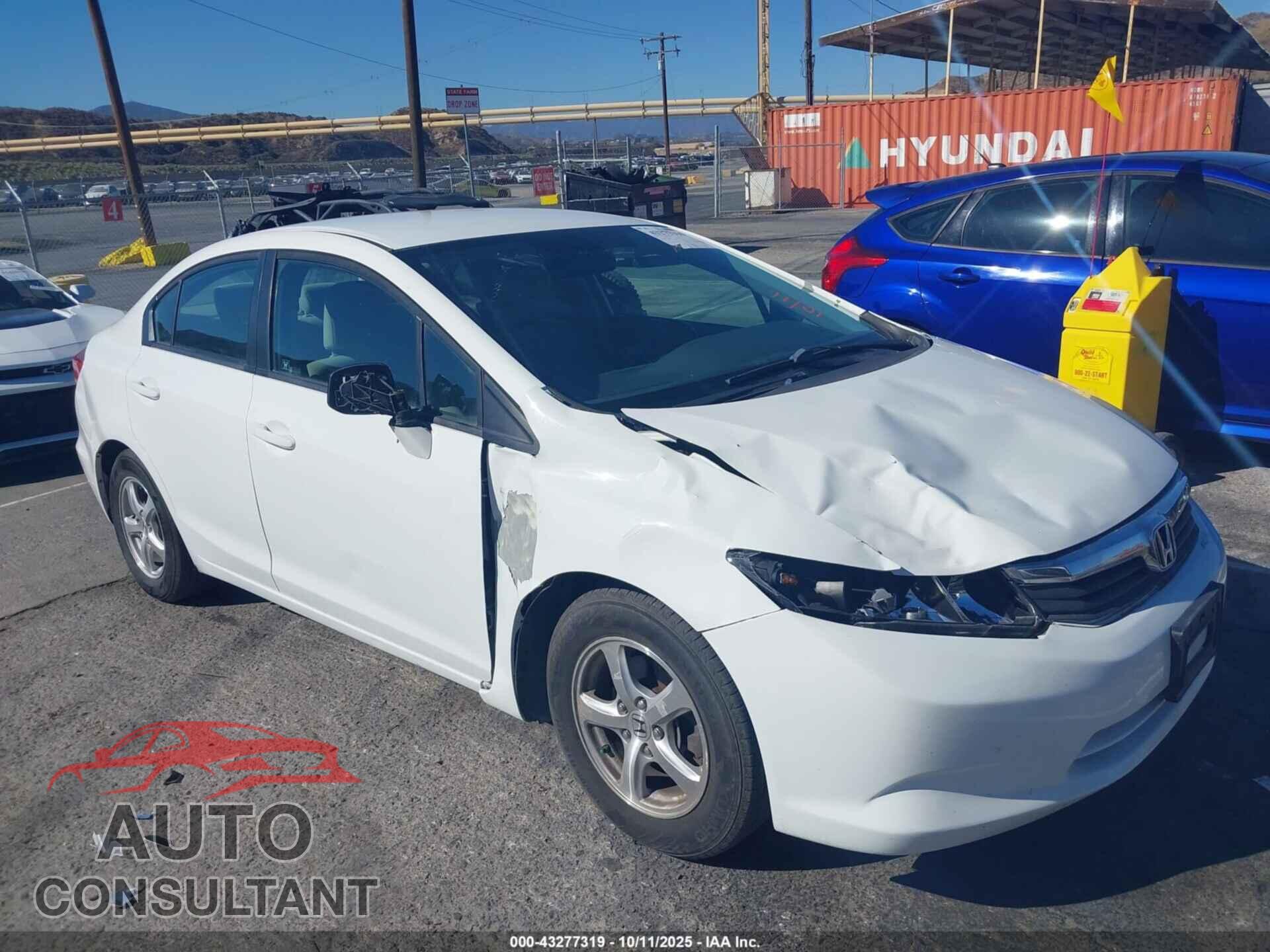 HONDA CIVIC 2012 - 19XFB5F57CE002005