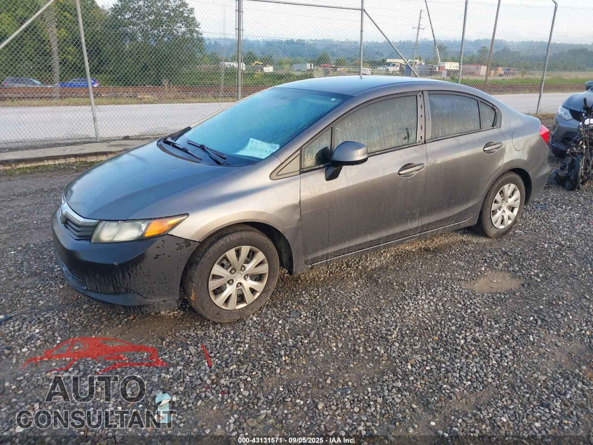 HONDA CIVIC 2012 - 19XFB2F54CE032173