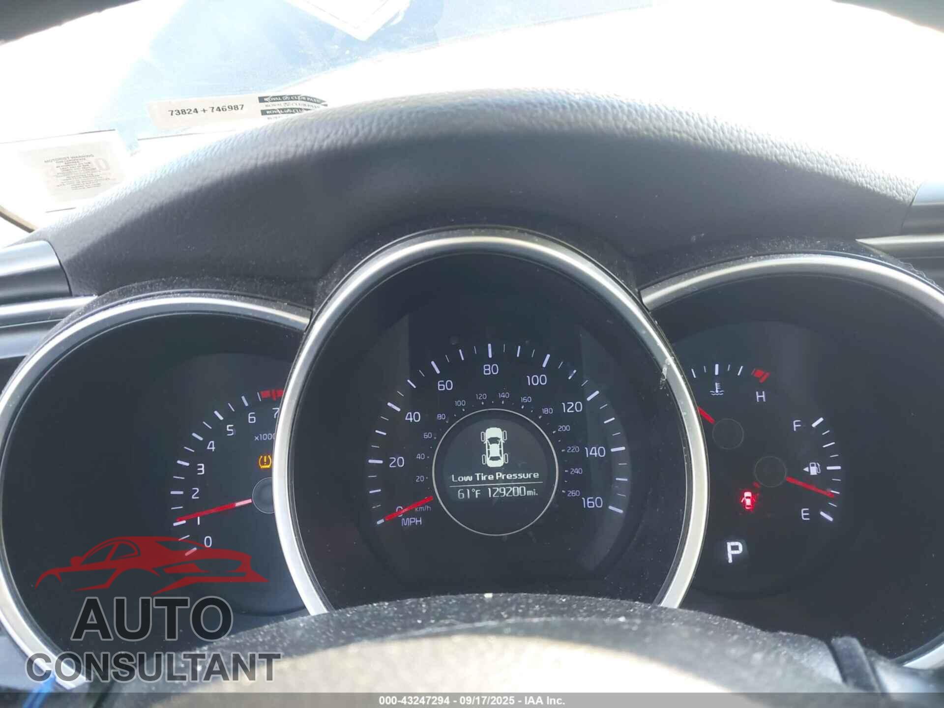 KIA OPTIMA 2015 - KNAGM4A71F5641270