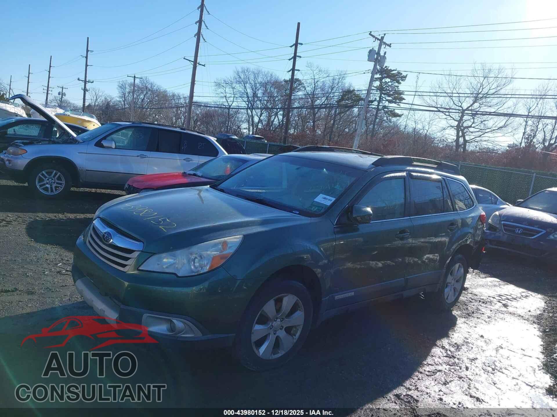 SUBARU OUTBACK 2010 - 4S4BRBKC6A3336765