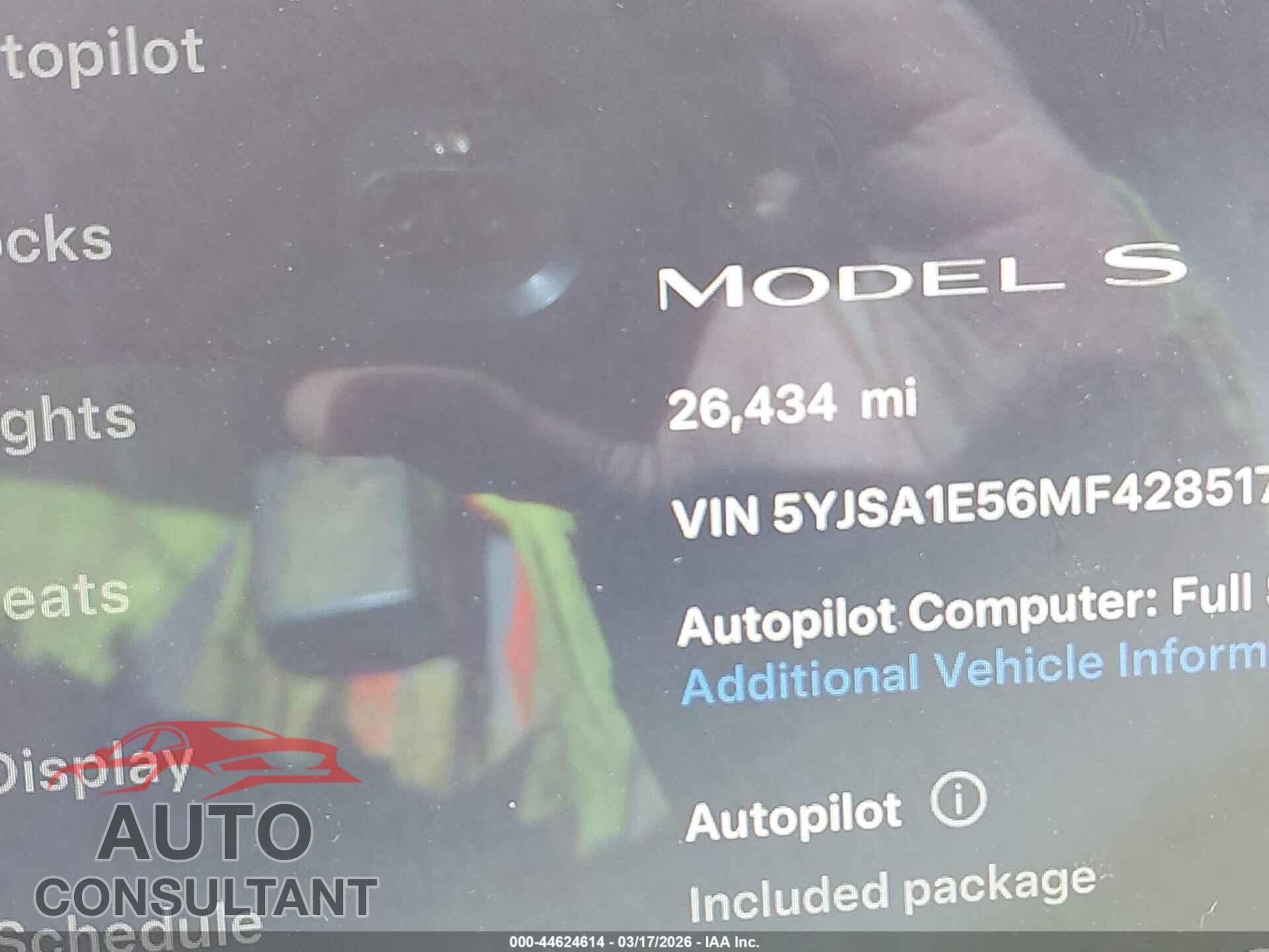TESLA MODEL S 2021 - 5YJSA1E56MF428517