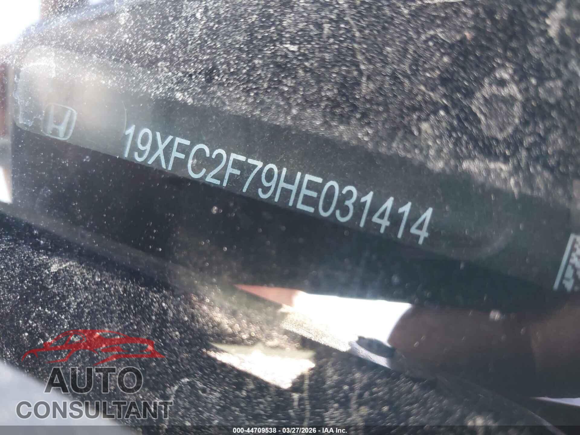HONDA CIVIC 2017 - 19XFC2F79HE031414