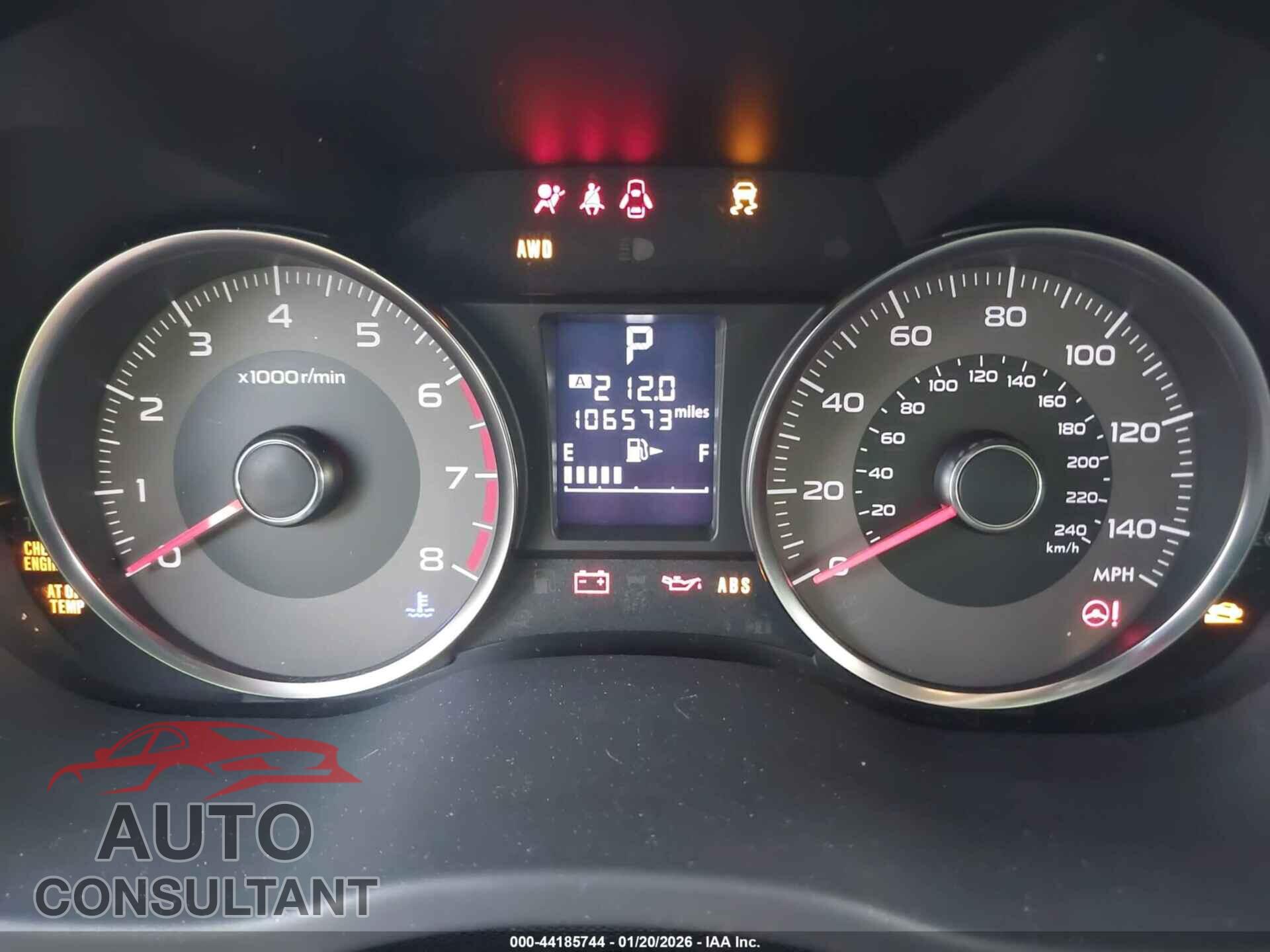 SUBARU FORESTER 2014 - JF2SJAJC1EH400552