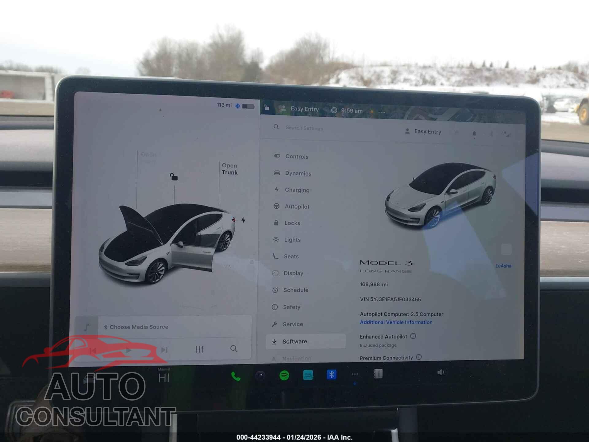 TESLA MODEL 3 2018 - 5YJ3E1EA5JF033455