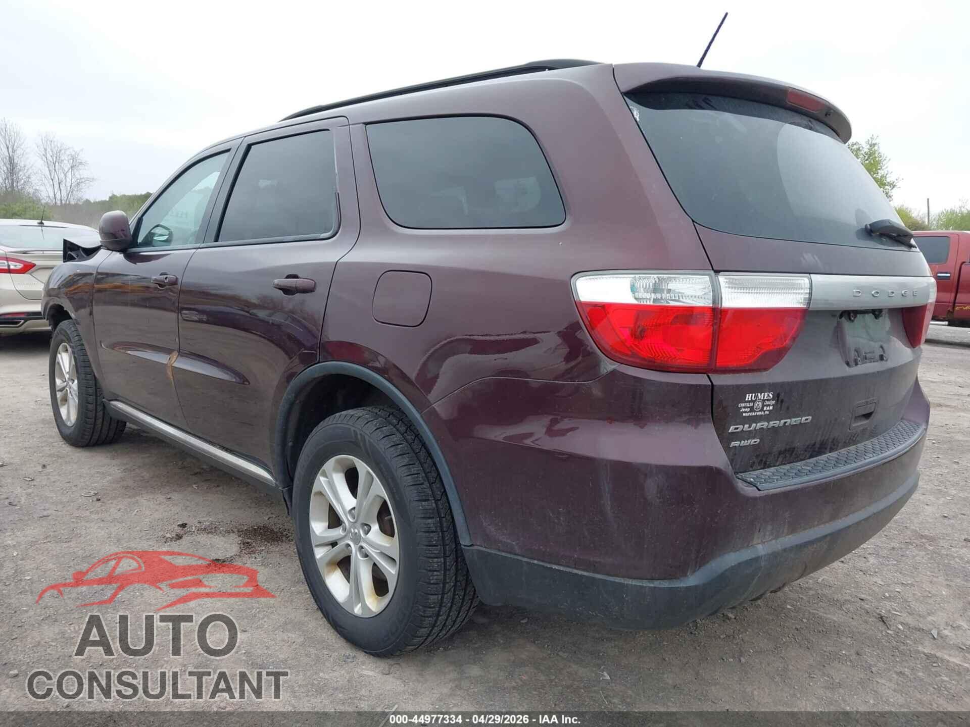 DODGE DURANGO 2012 - 1C4RDJAGXCC242178