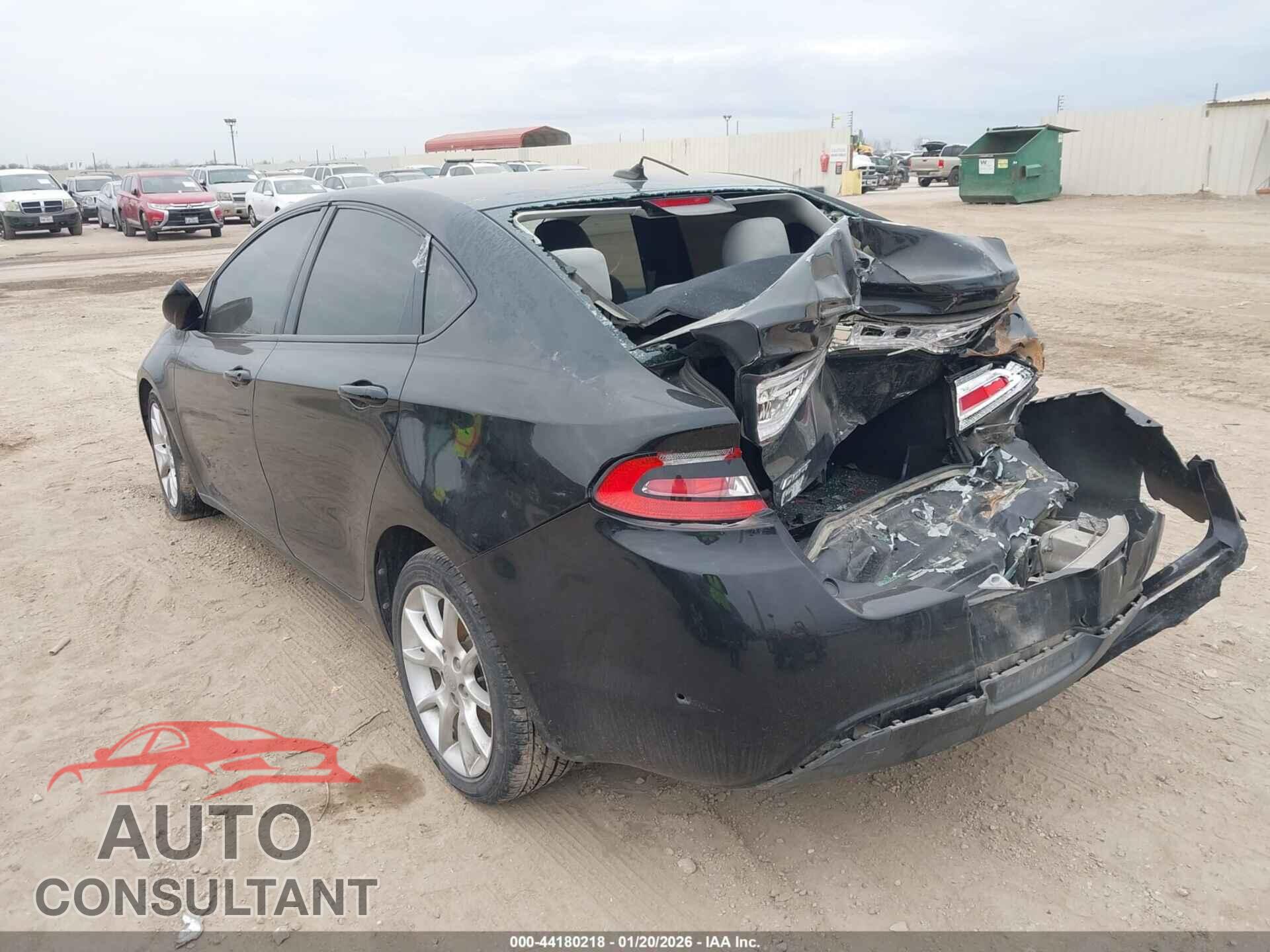 DODGE DART 2013 - 1C3CDFBA7DD141855
