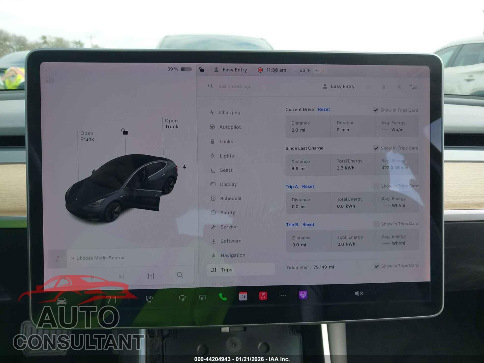 TESLA MODEL 3 2018 - 5YJ3E1EB7JF119598