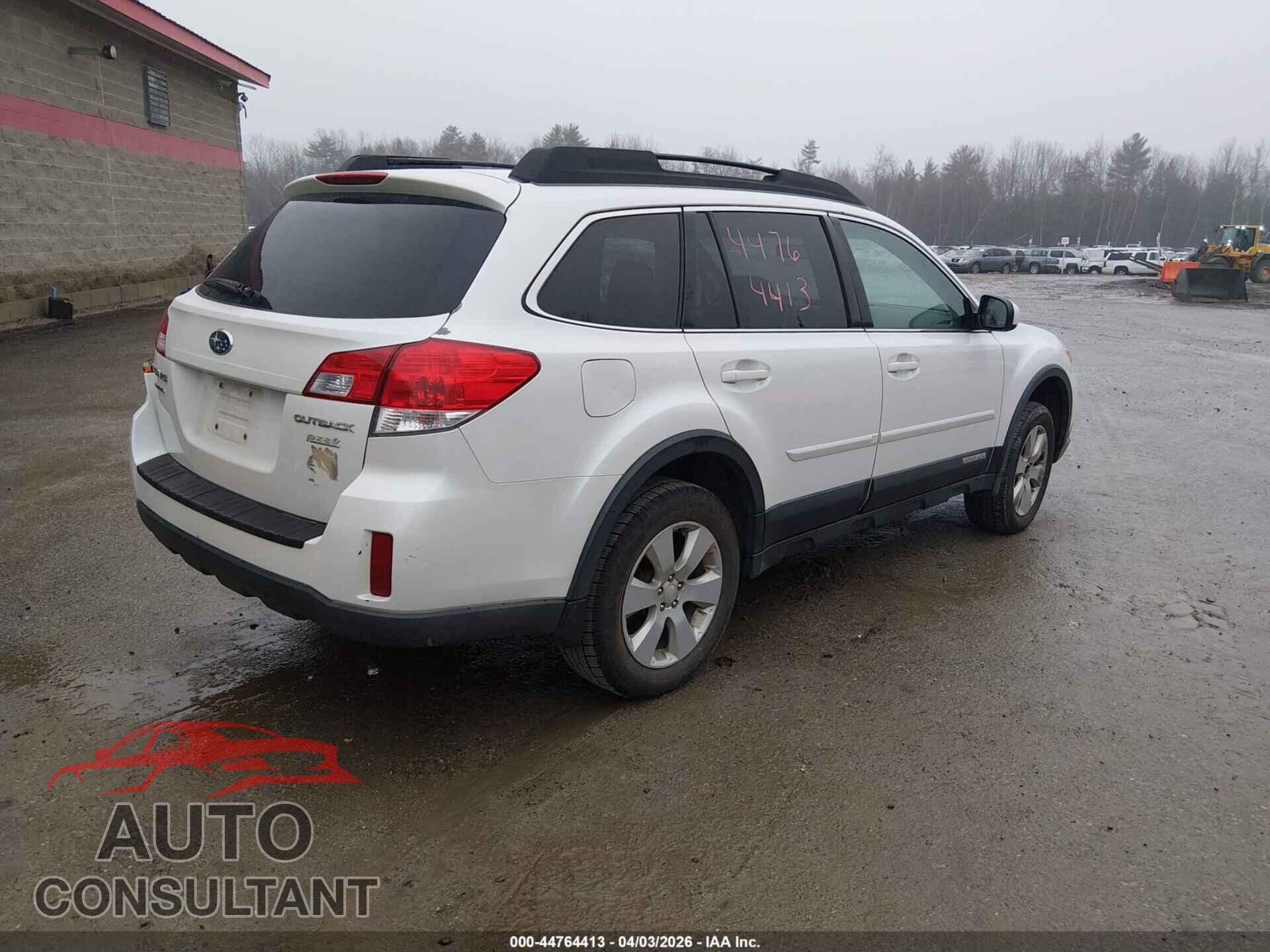 SUBARU OUTBACK 2012 - 4S4BRBCC2C3272418