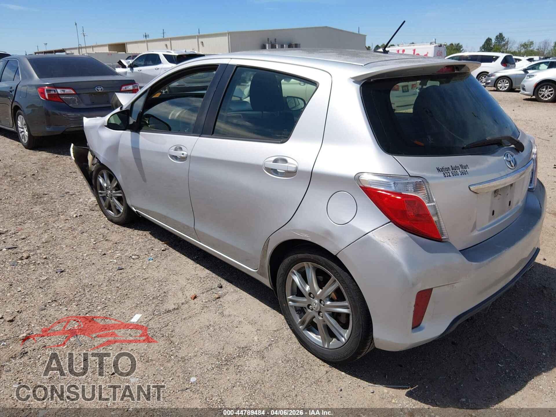 TOYOTA YARIS 2012 - JTDKTUD3XCD528492