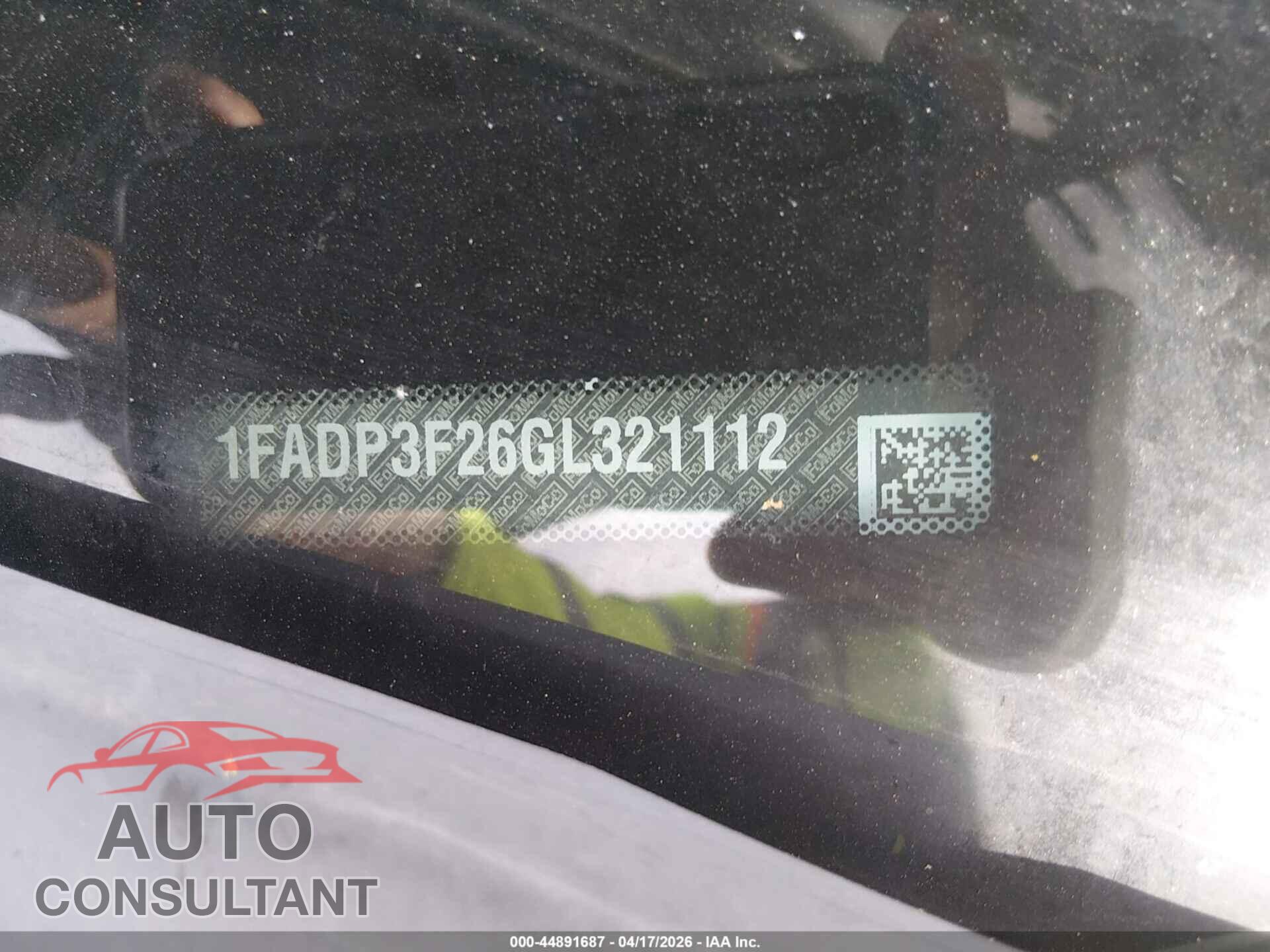 FORD FOCUS 2016 - 1FADP3F26GL321112