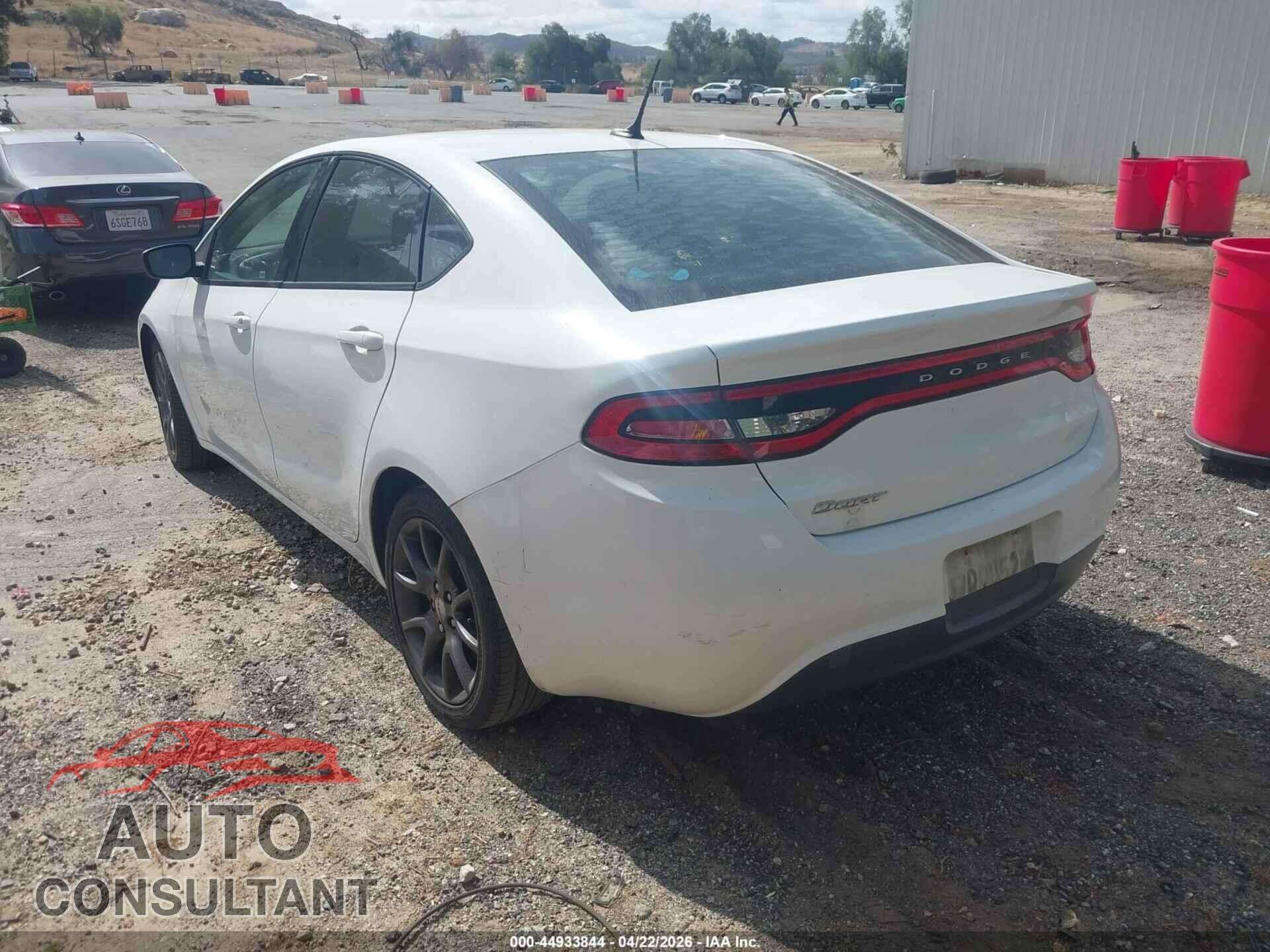 DODGE DART 2016 - 1C3CDFAA5GD606249