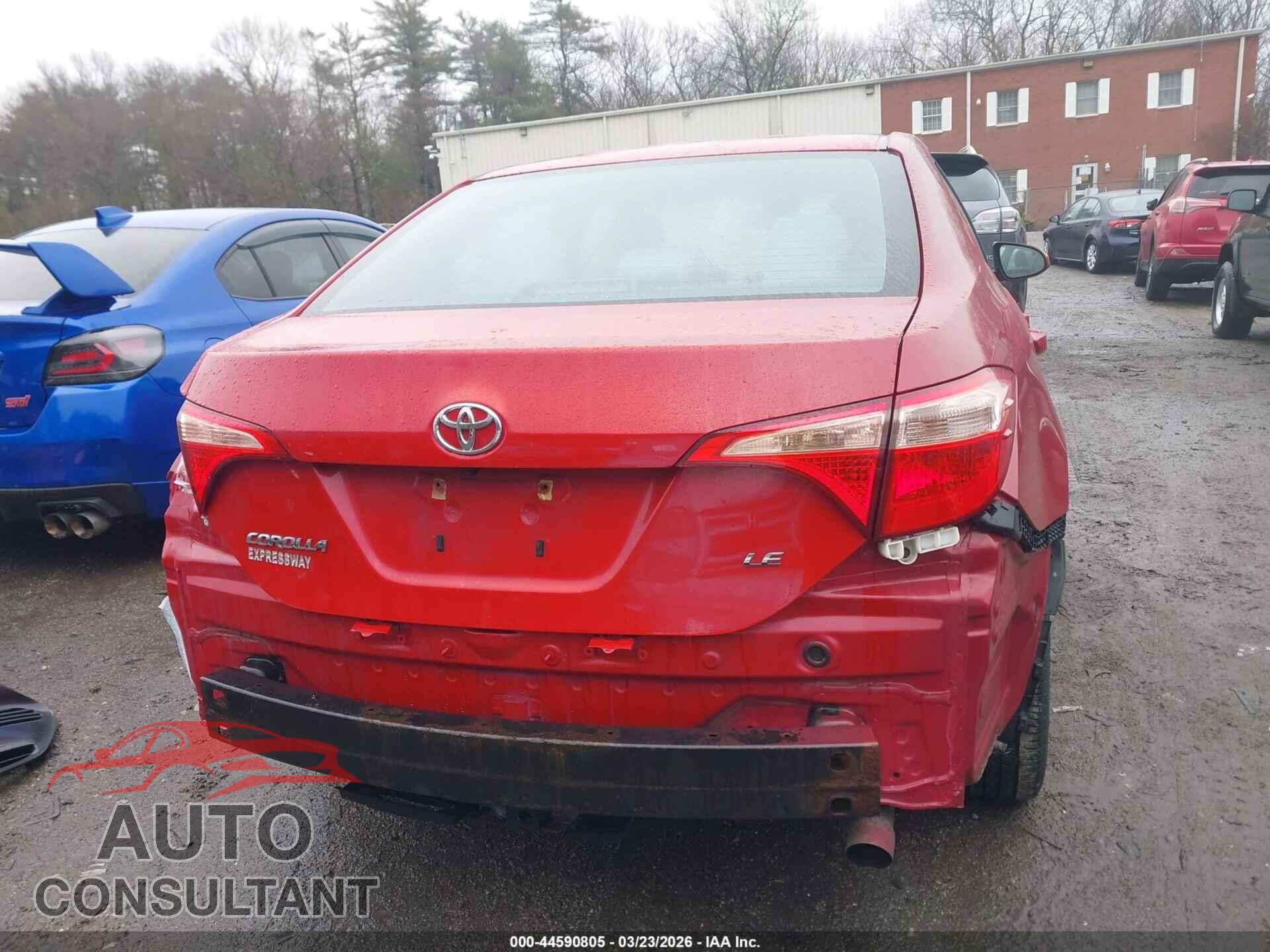 TOYOTA COROLLA 2017 - 2T1BURHEXHC834666